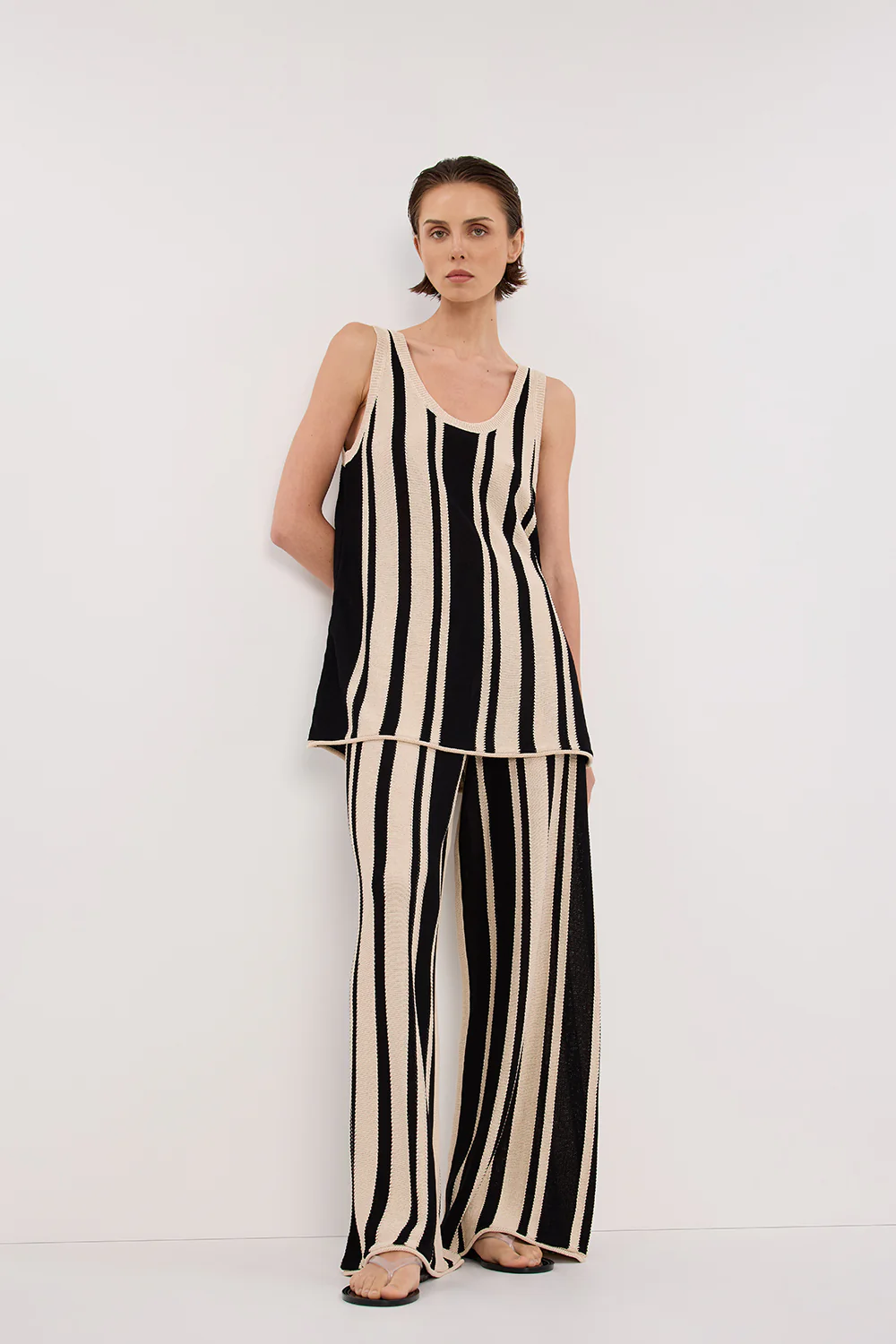 DELPHI STRIPE LONGLINE KNIT TUNIC - Image 6