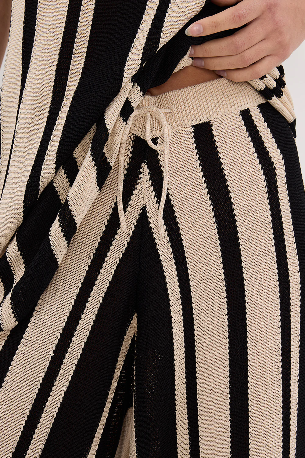 DELPHI STRIPE WIDE LEG KNIT PANT - Image 5
