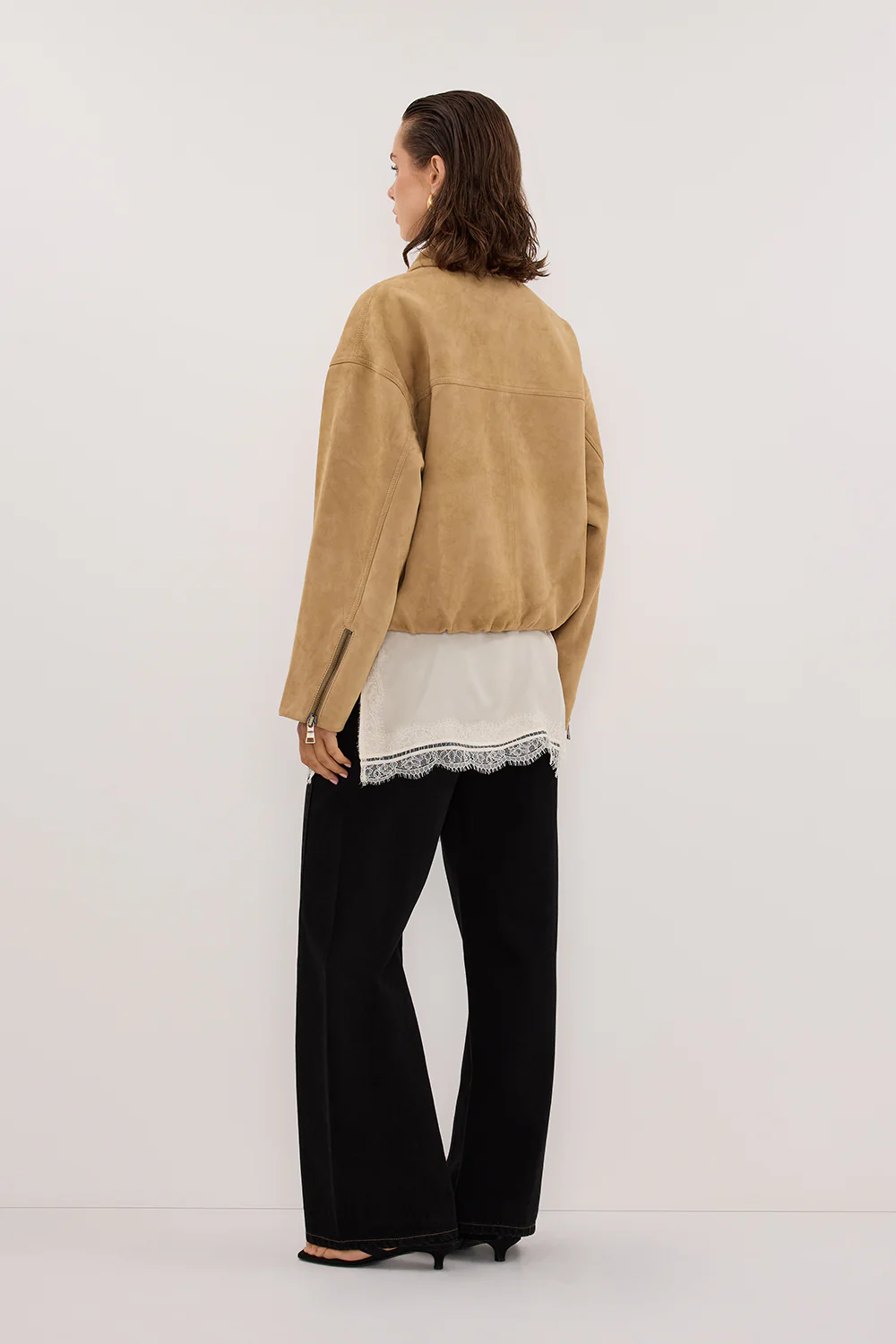 DENVER PAMPAS SUEDE LEATHER BOMBER JACKET - Image 4