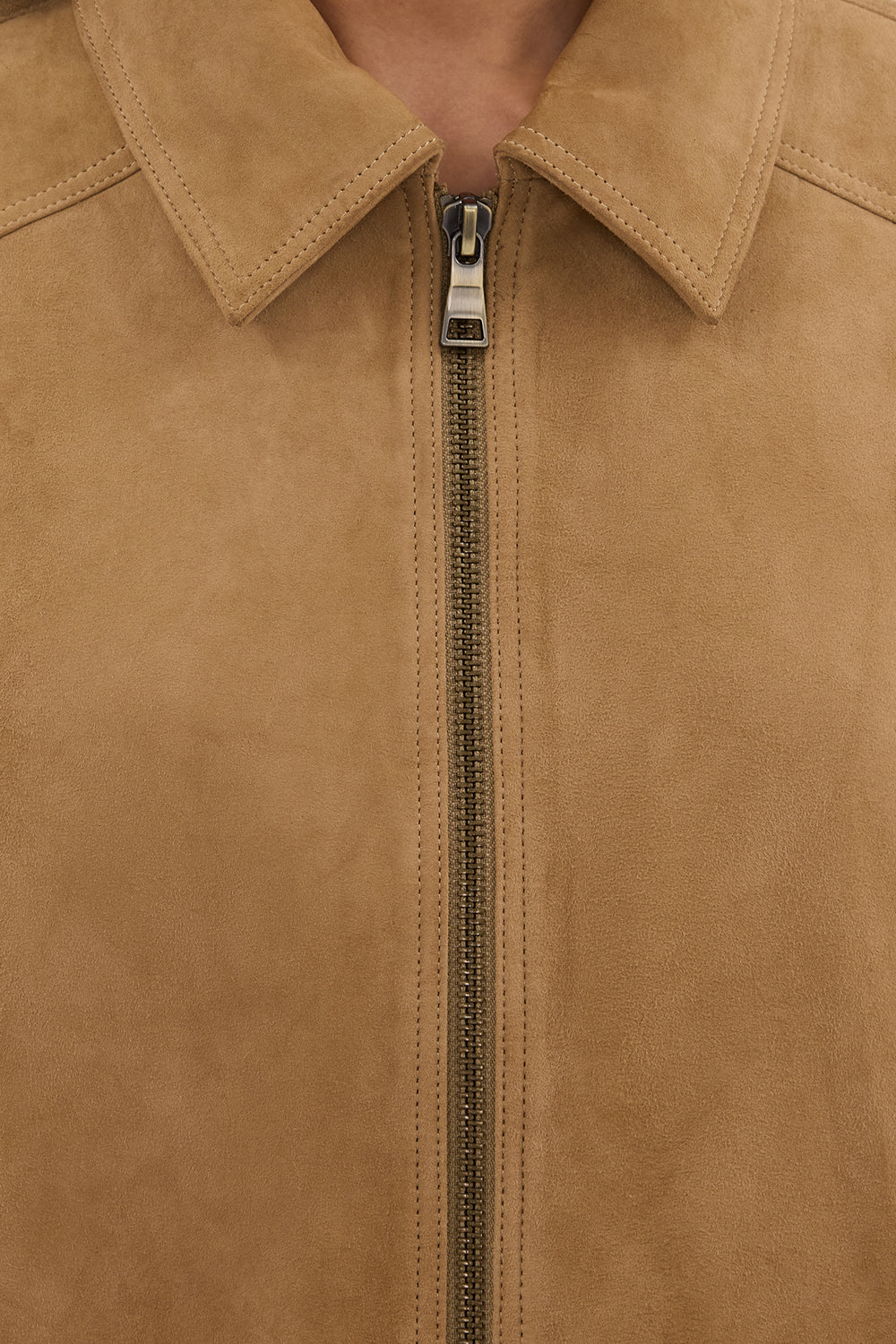 DENVER PAMPAS SUEDE LEATHER BOMBER JACKET - Image 5