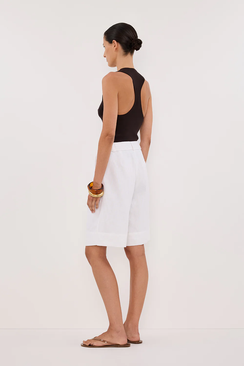 DEVIN BITTER CHOC RACER KNIT TANK - Image 7