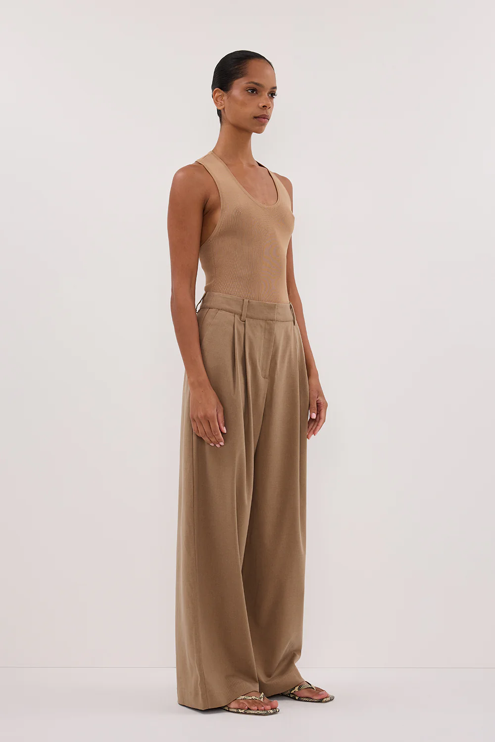 DEVIN TAN RACER KNIT TANK - Image 3