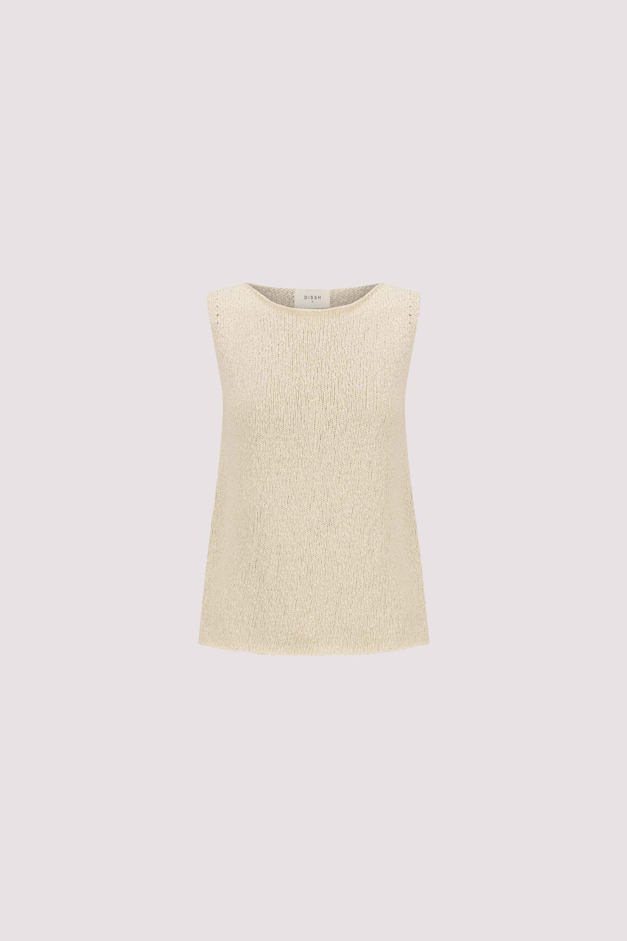 DINA NATURAL SLEEVELESS KNIT TOP - Image 6