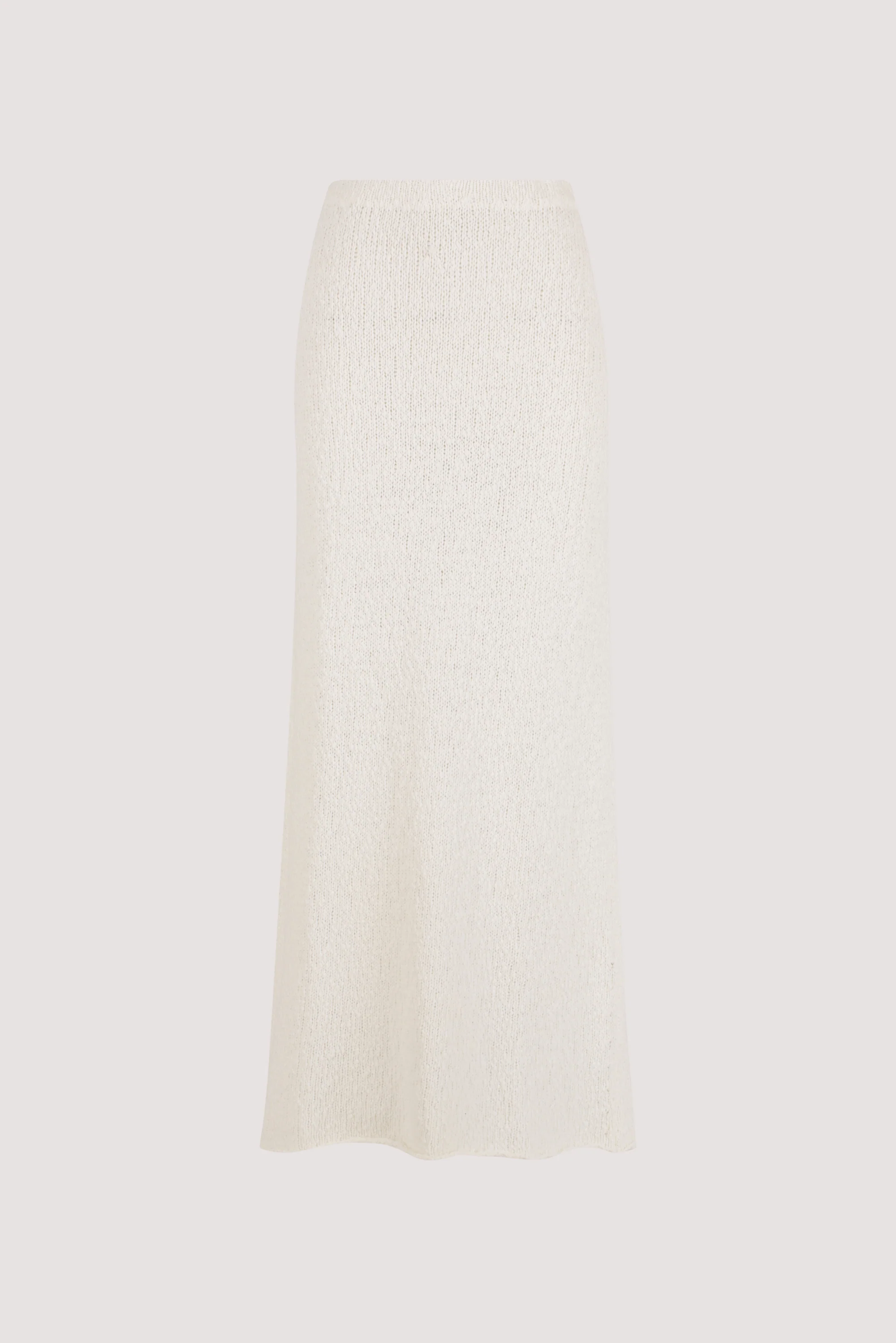 DINA OFF WHITE KNIT MIDI SKIRT - Image 8