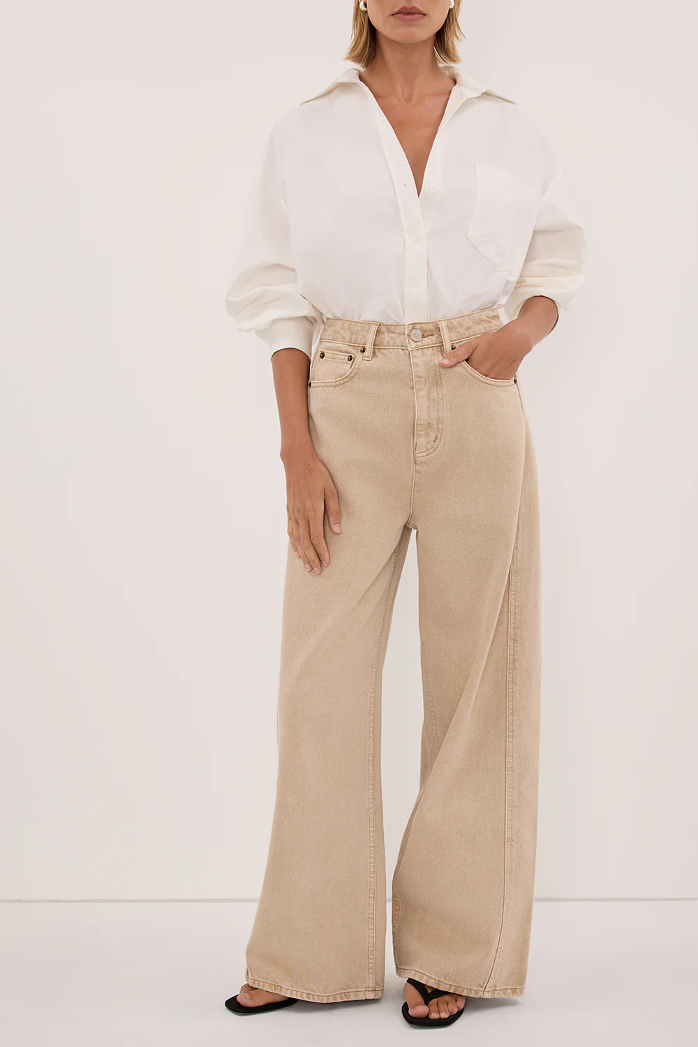 DREW BUFF WIDE LEG DENIM JEAN - Image 2