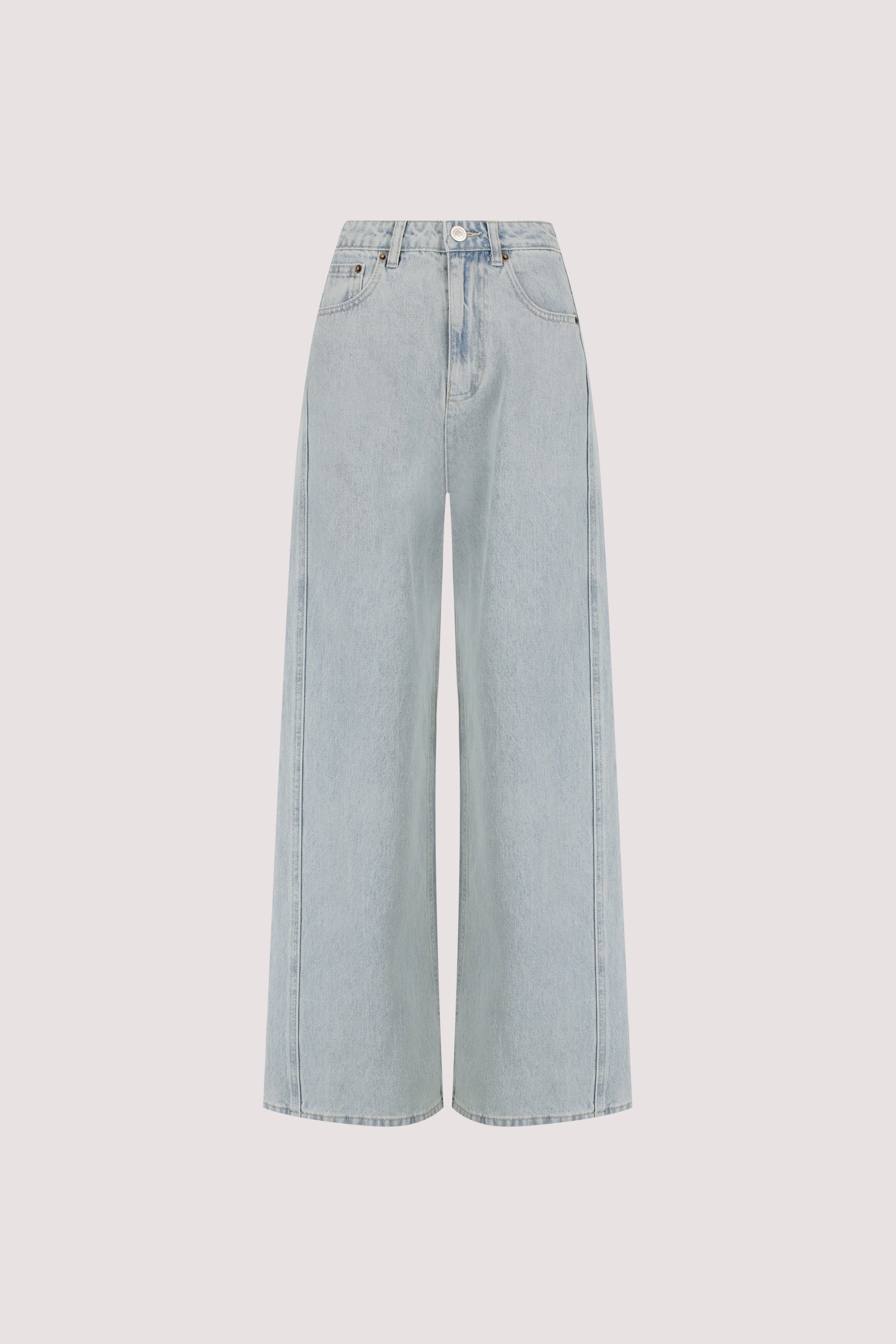 DREW LIGHT RINSE WIDE LEG DENIM JEAN - Image 6