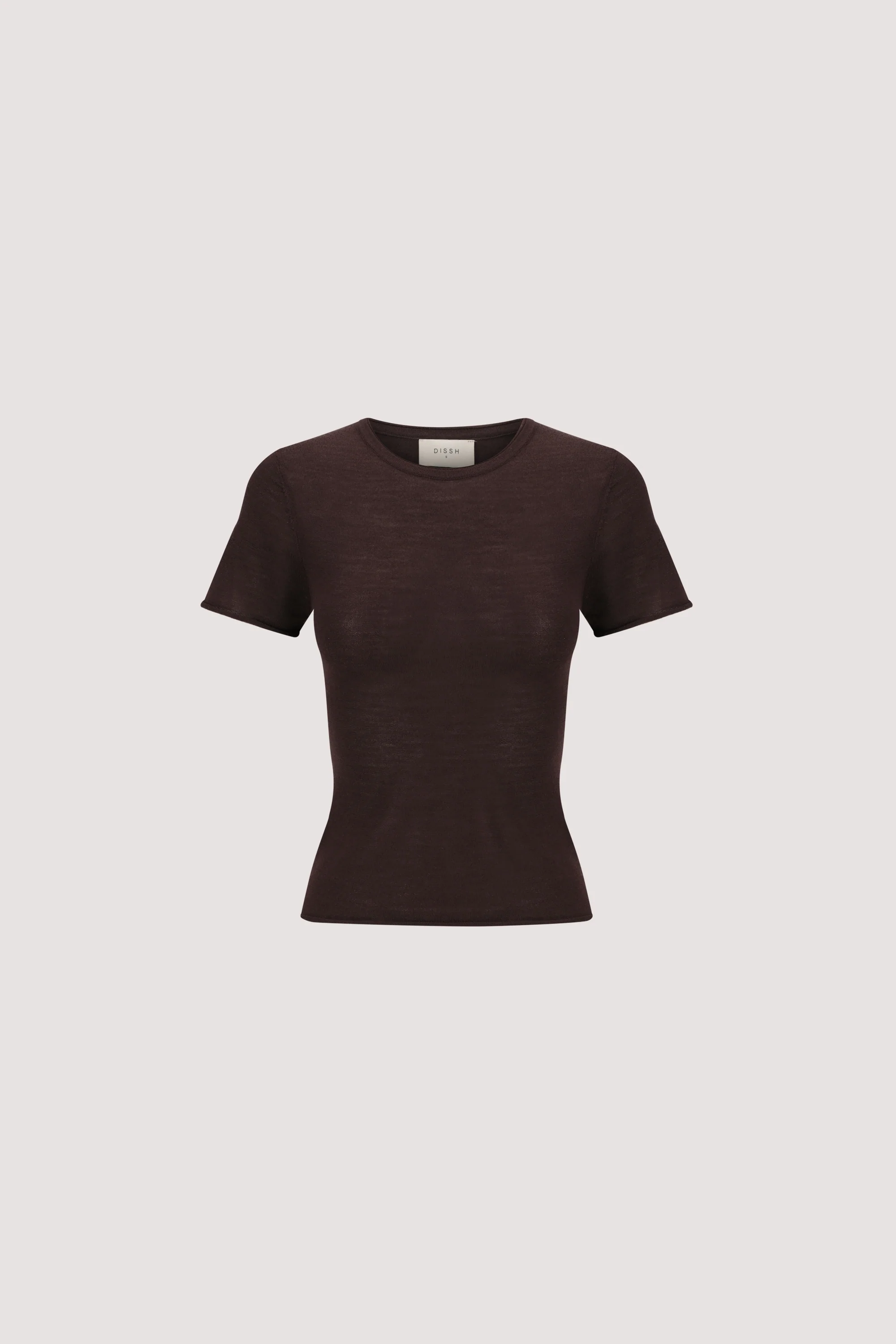 DUKE BITTER CHOC MERINO KNIT BABY TEE - Image 6