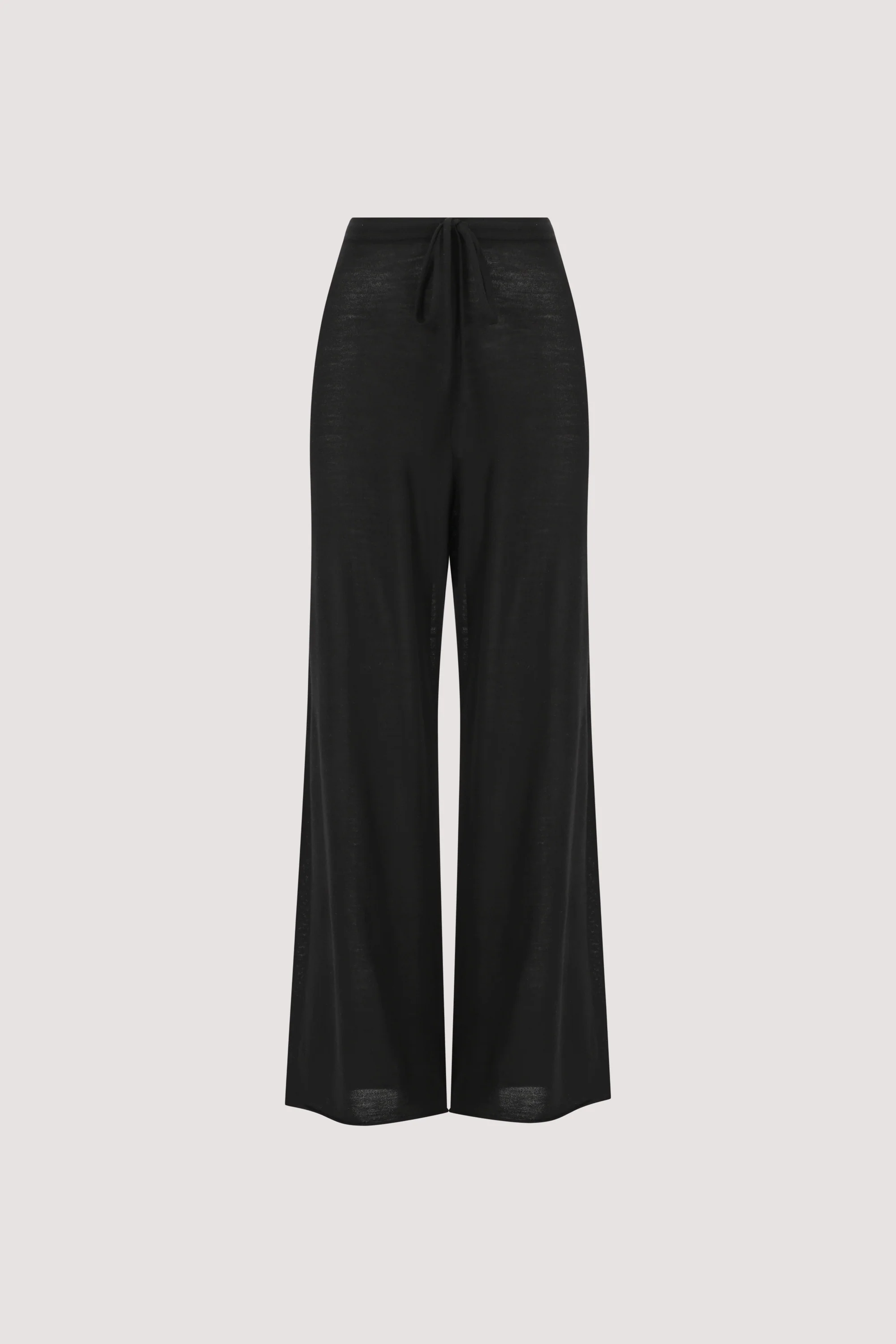 DUKE BLACK MERINO KNIT PANTS - Image 6