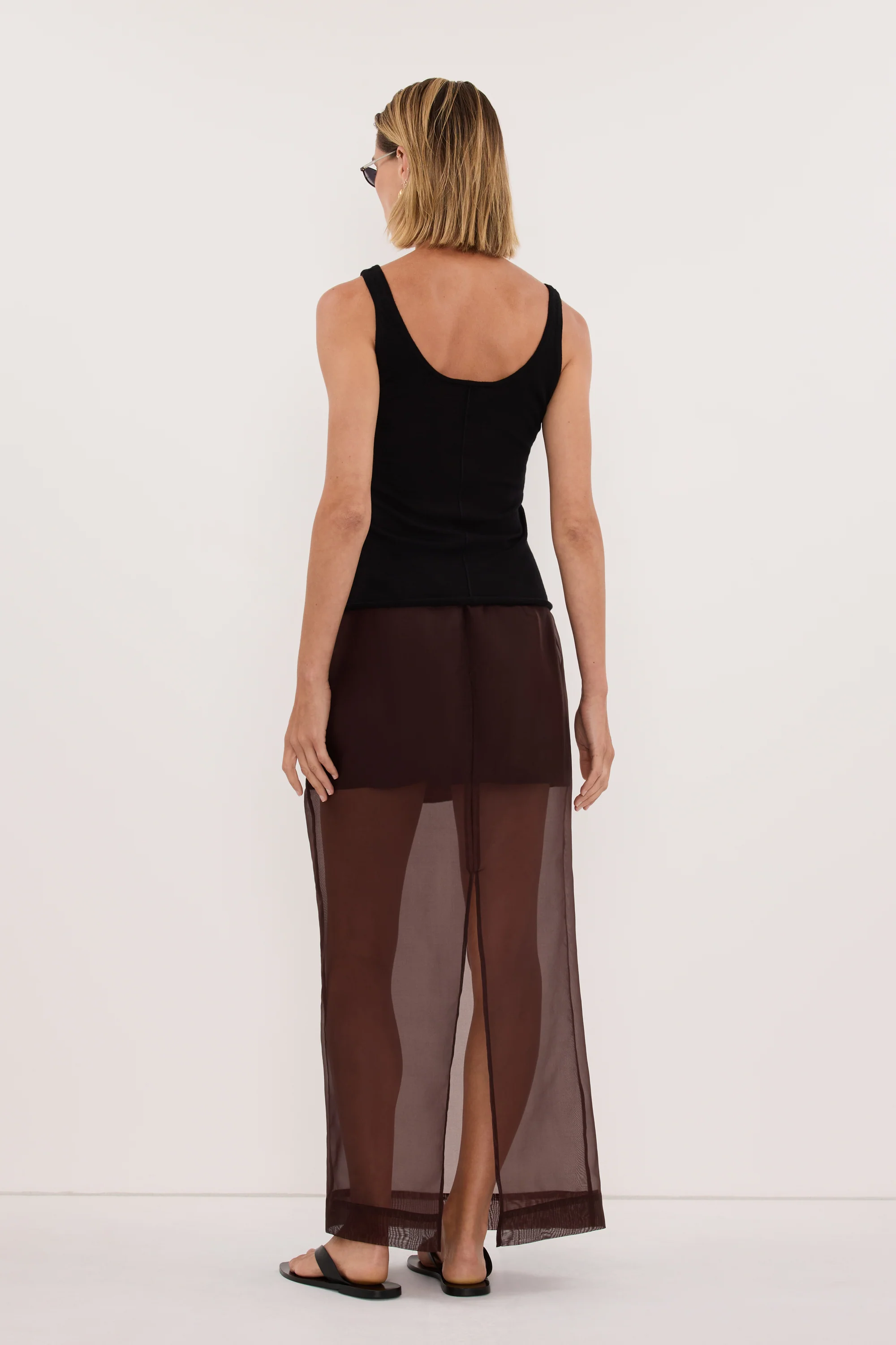 DUKE BLACK MERINO KNIT TANK - Image 4