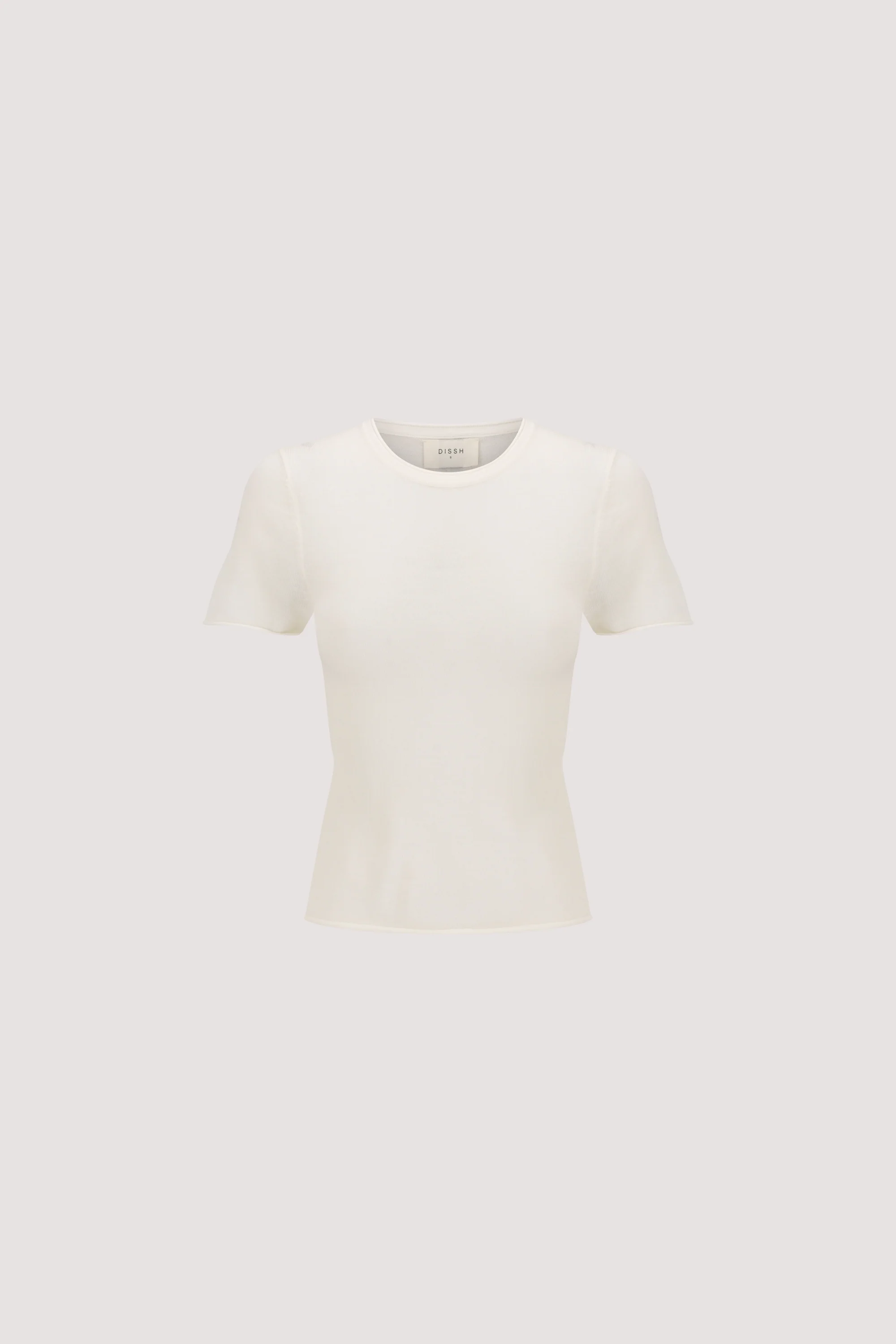 DUKE OFF WHITE MERINO KNIT BABY TEE - Image 6