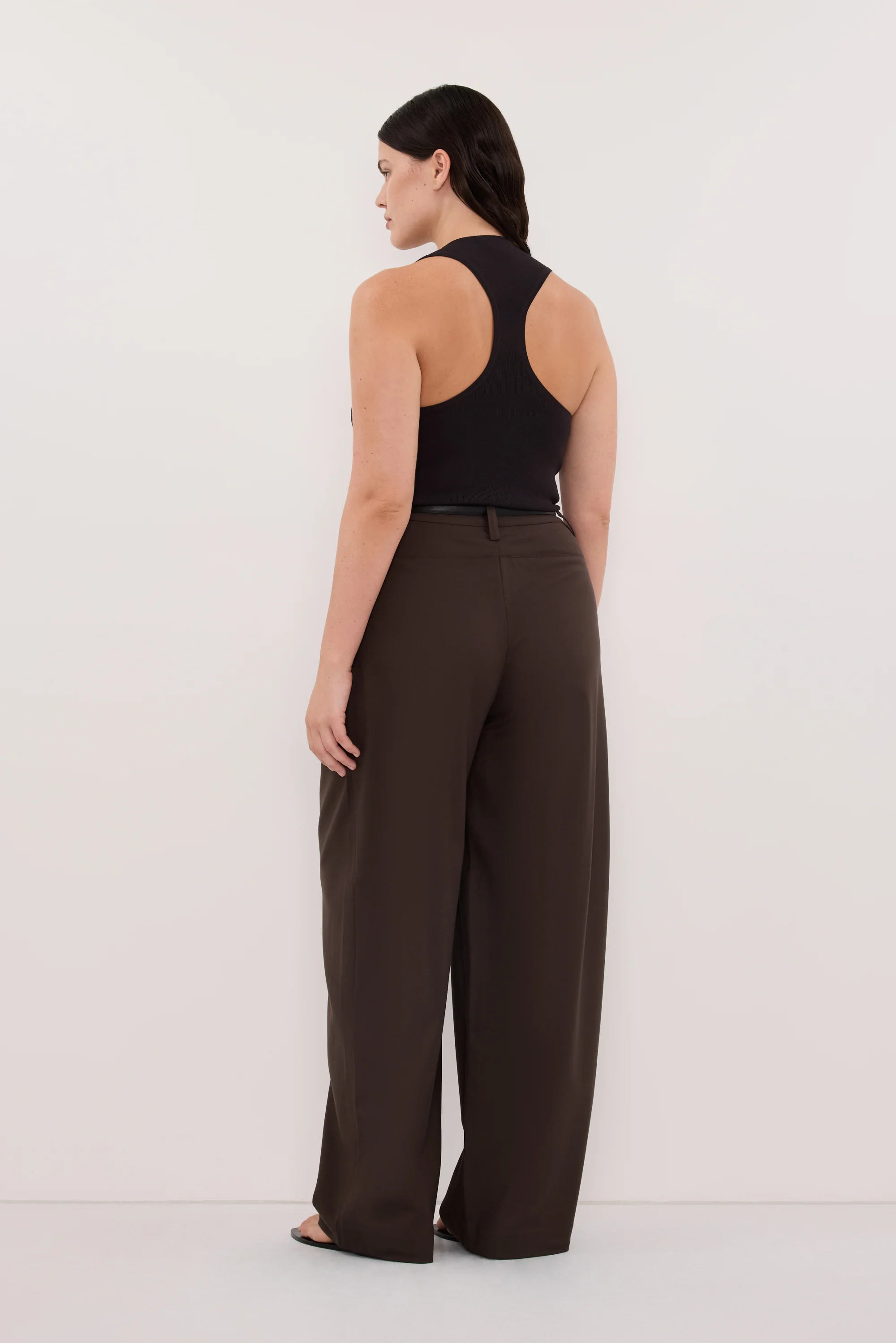 EDEN BITTER CHOC TAILORED PANT - Image 7
