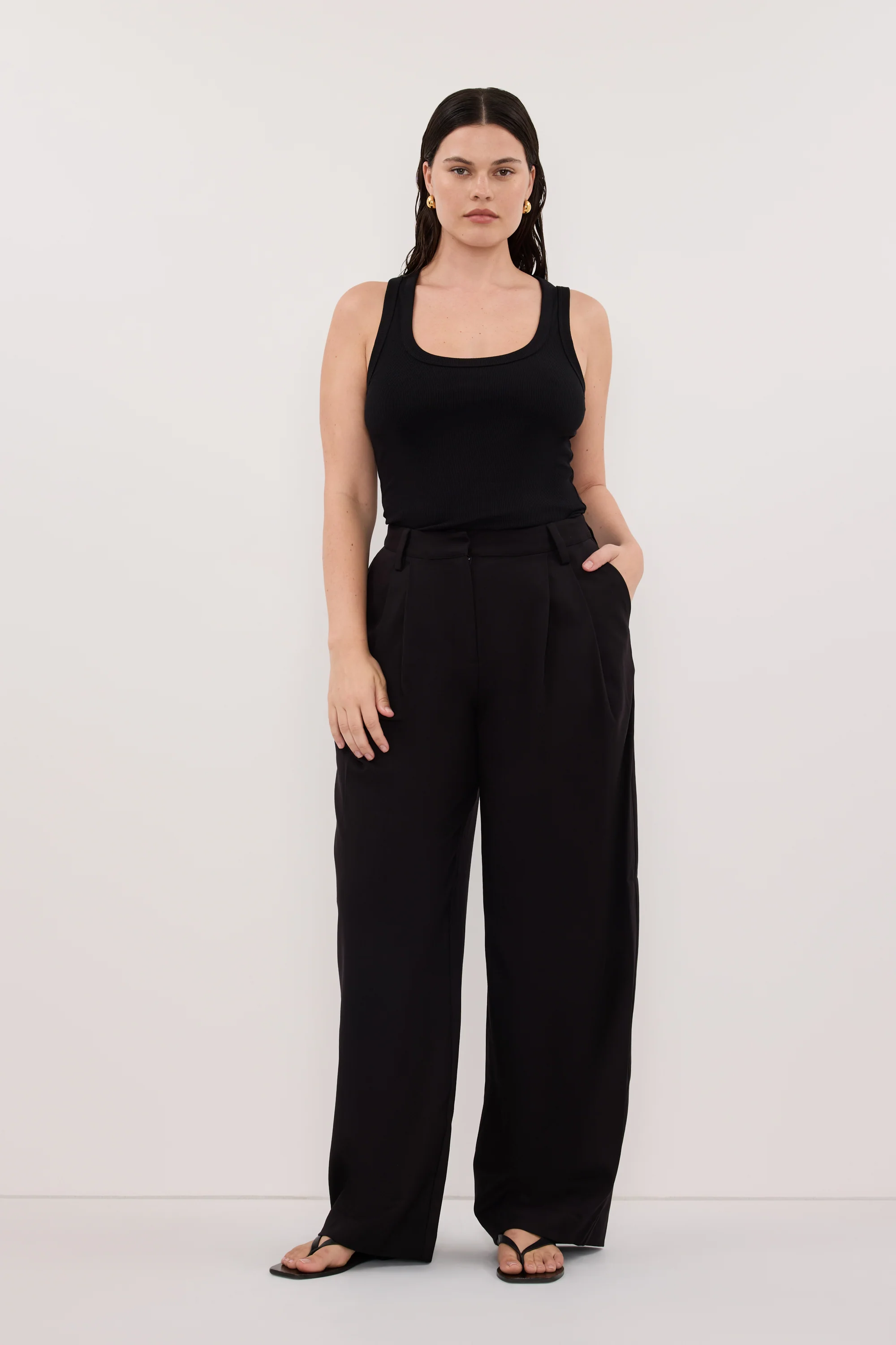 EDEN BLACK TAILORED PANT - Image 7