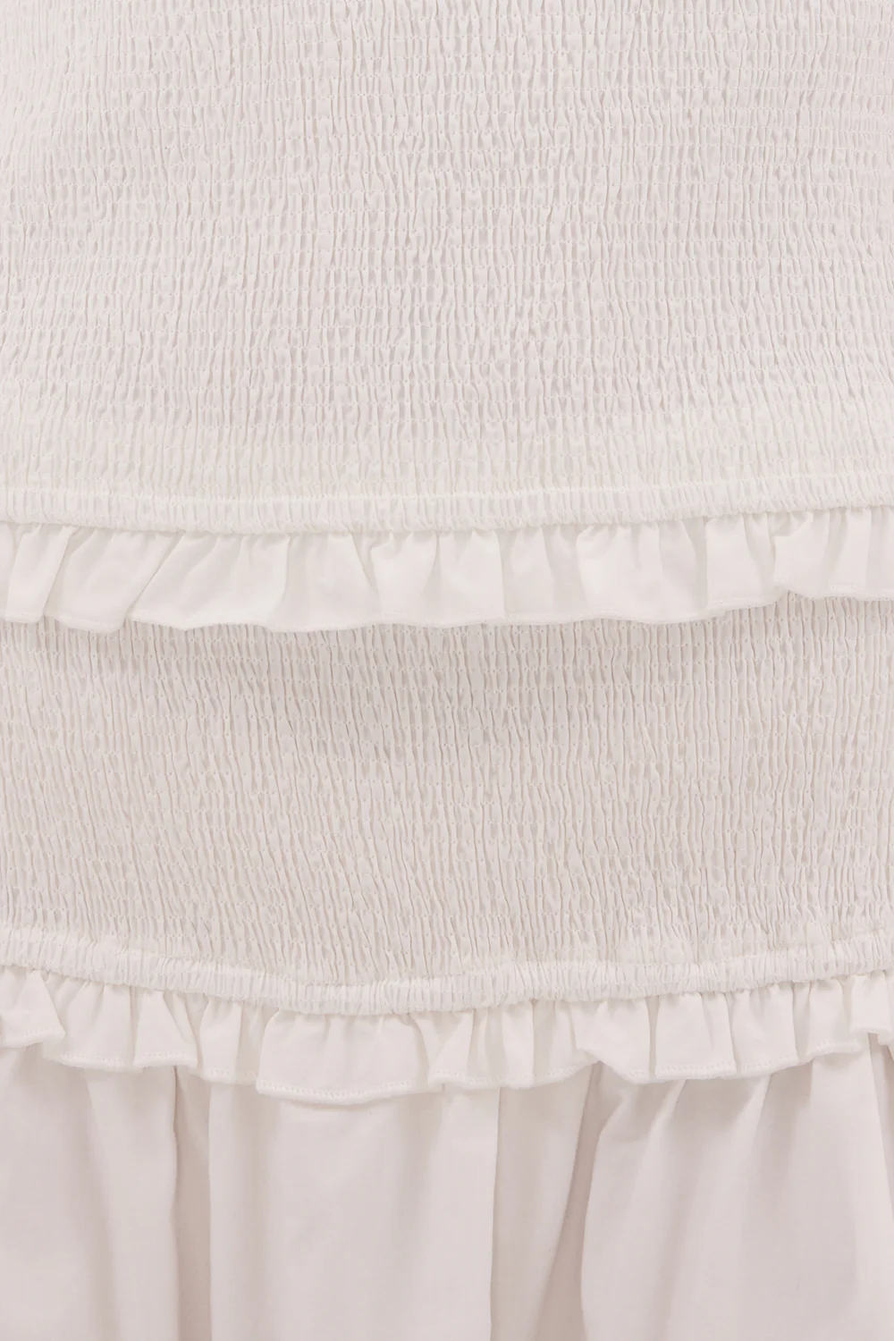 EDIE WHITE COTTON MIDI SKIRT - Image 4