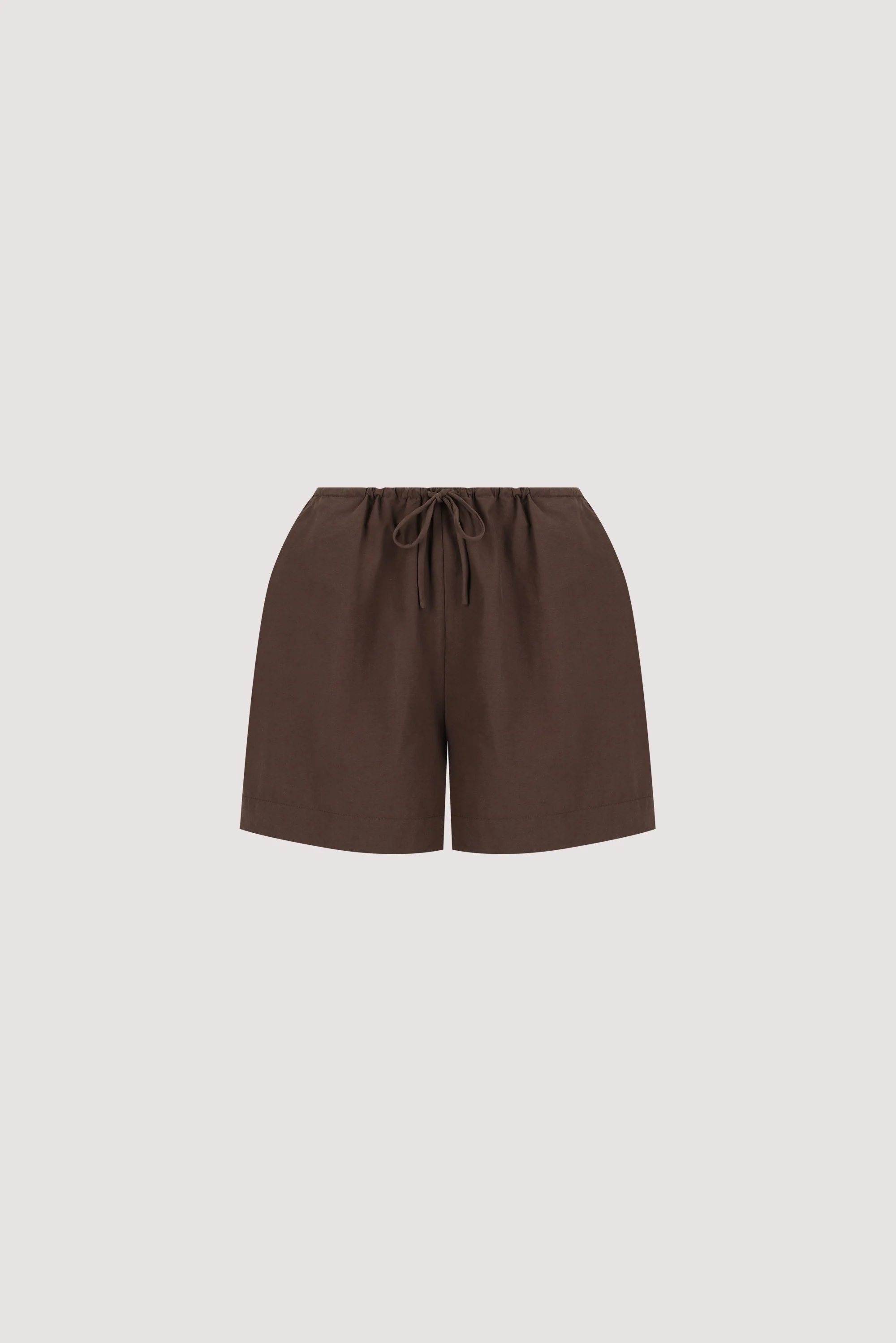 ELARA CHOCOLATE DRAWSTRING SHORT - Image 6