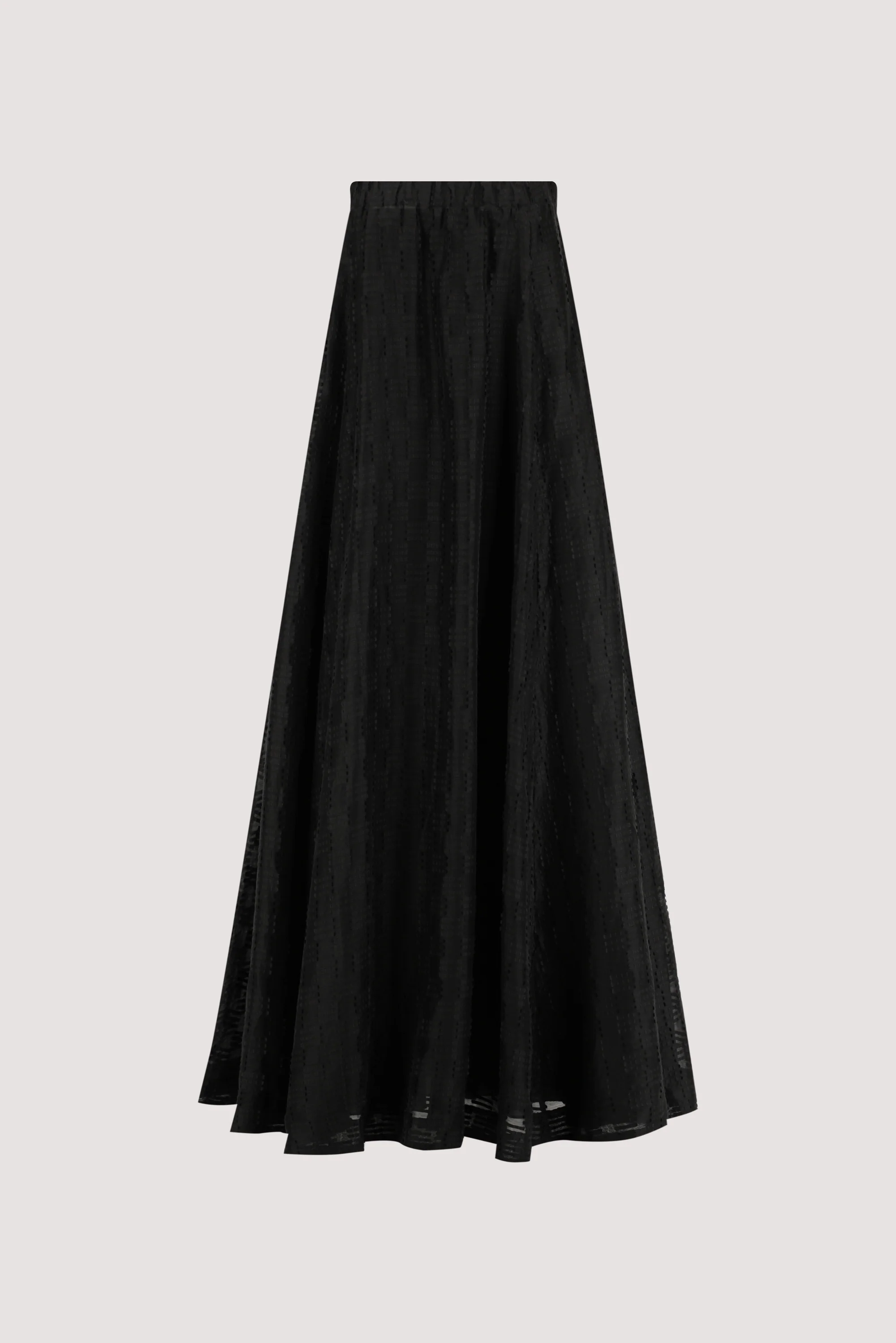 ELBA BLACK SHEER STRAPLESS MIDI DRESS - Image 6