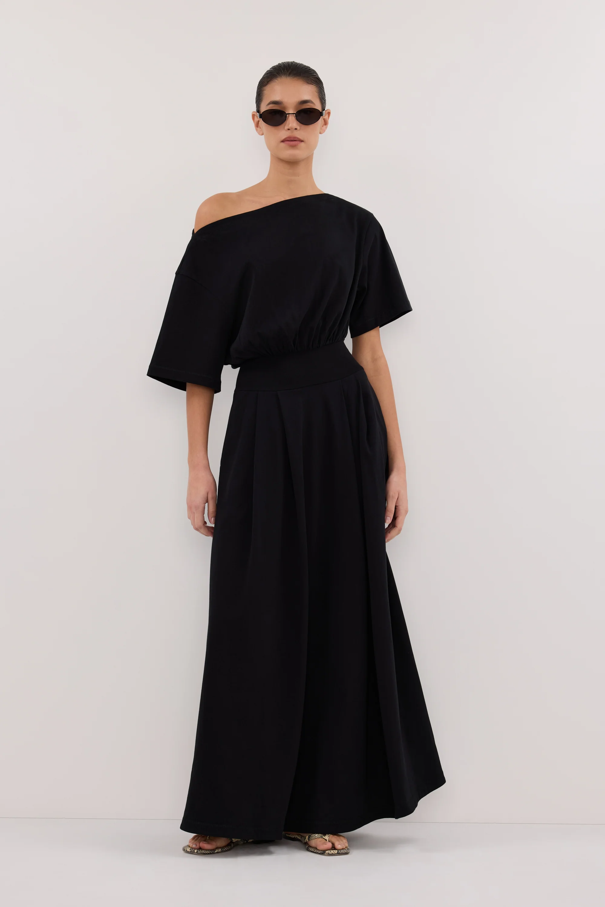 ESME BLACK ASYM MAXI DRESS