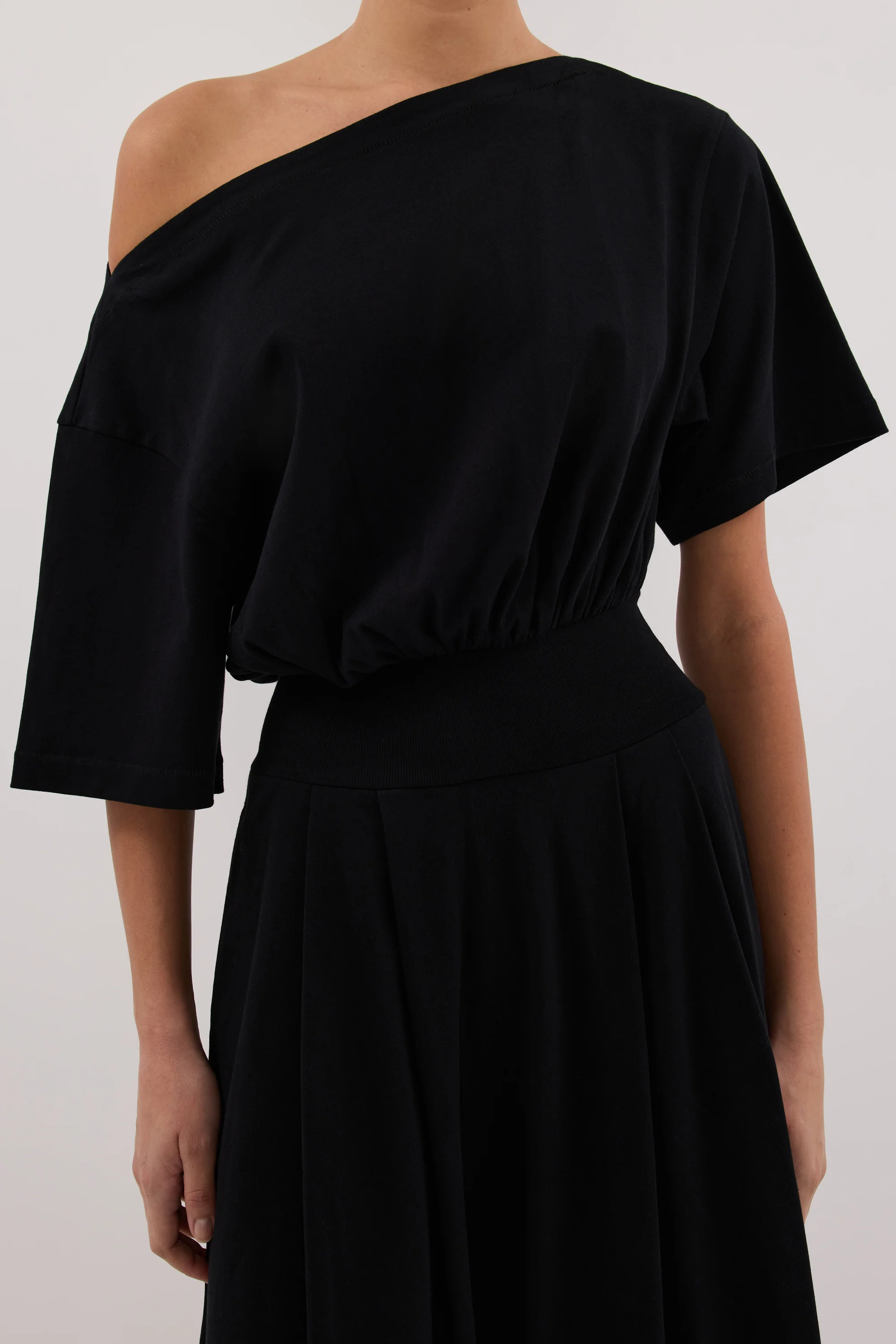 ESME BLACK ASYM MAXI DRESS - Image 5