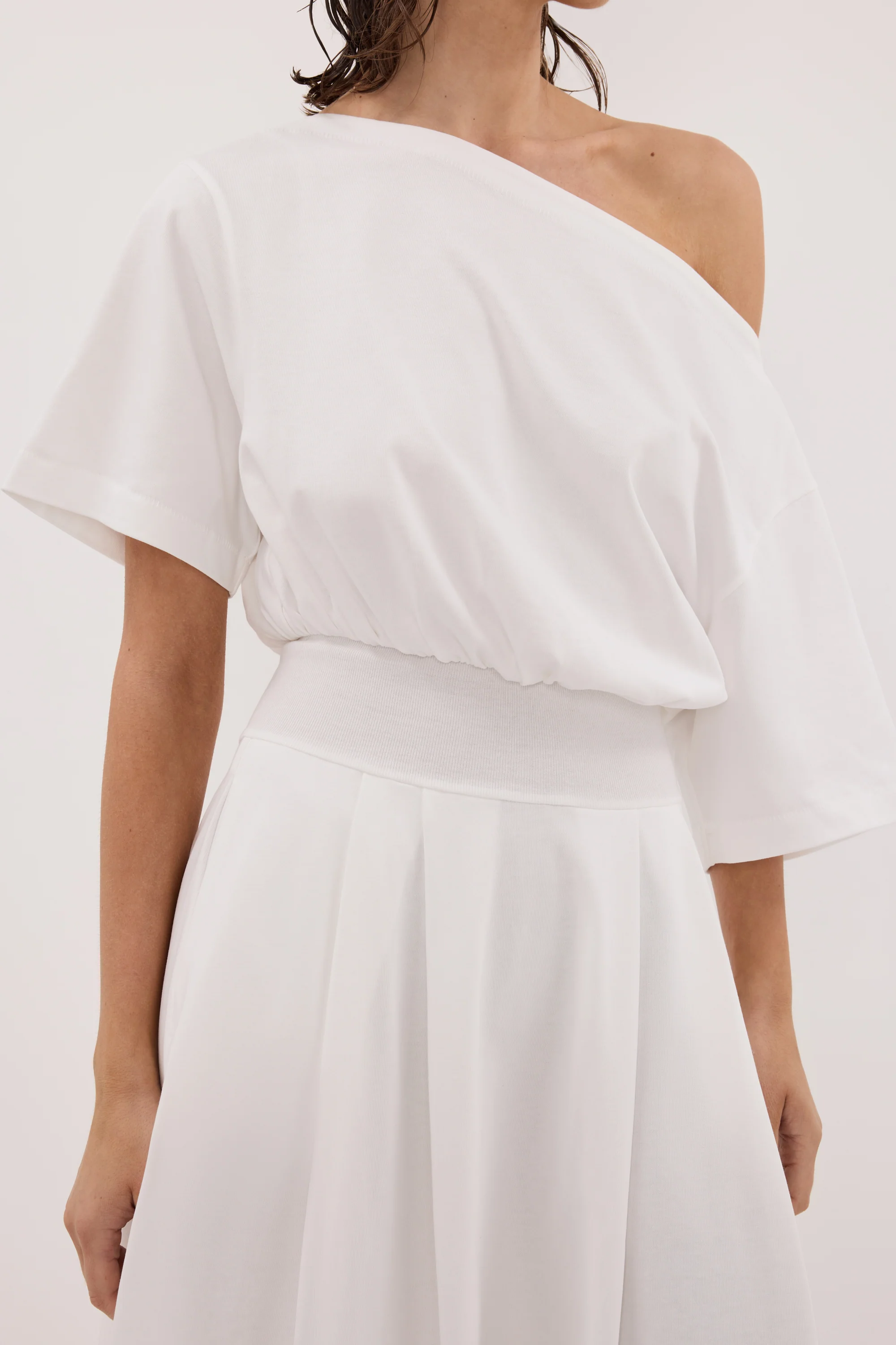 ESME WHITE ASYM MAXI DRESS - Image 4