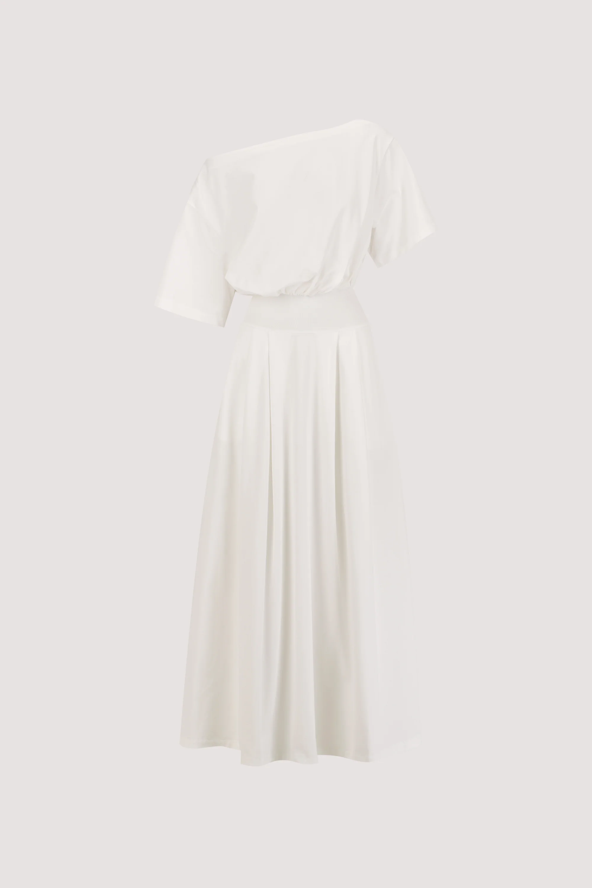 ESME WHITE ASYM MAXI DRESS - Image 5
