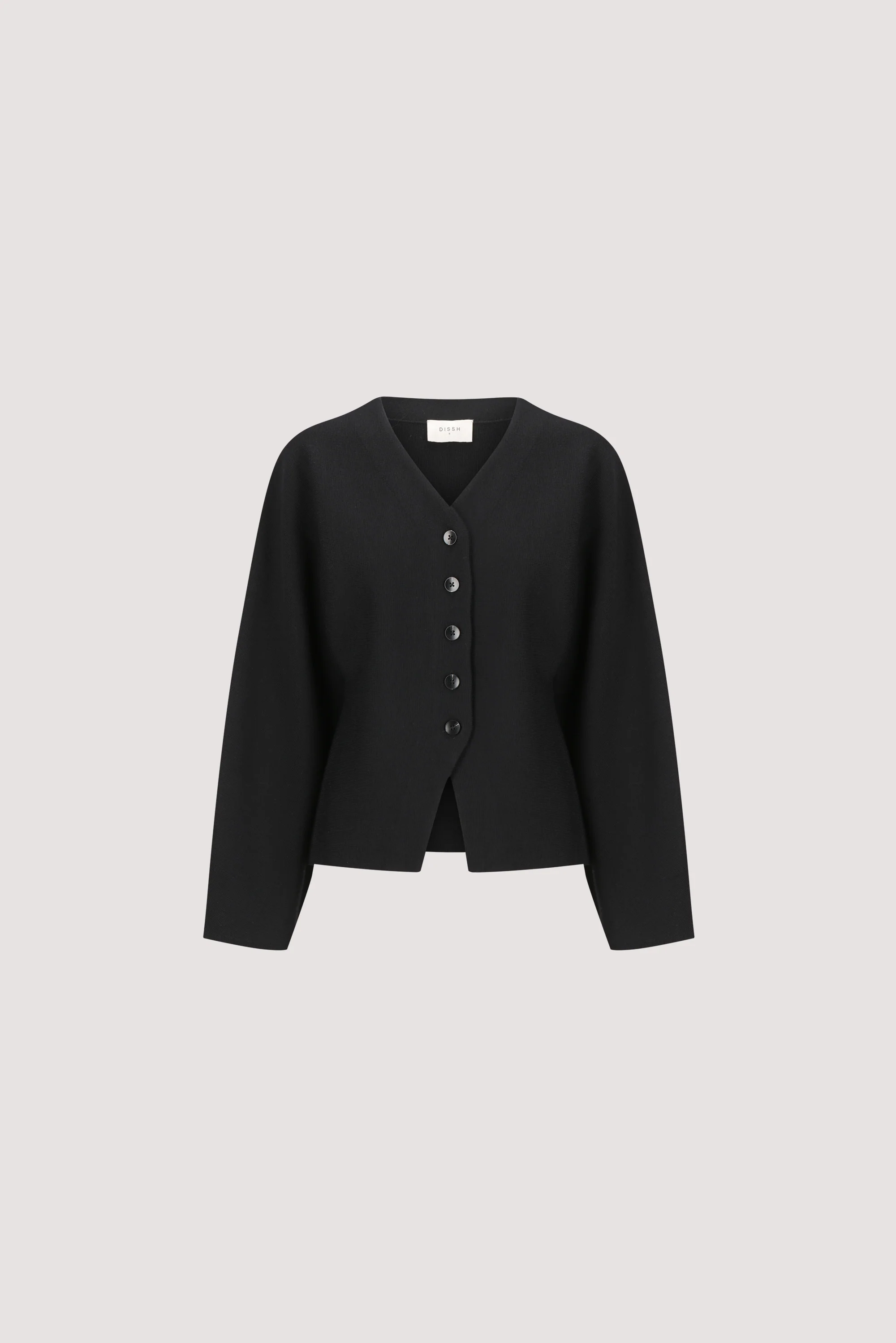 ETHEL BLACK V NECK CARDIGAN - Image 6