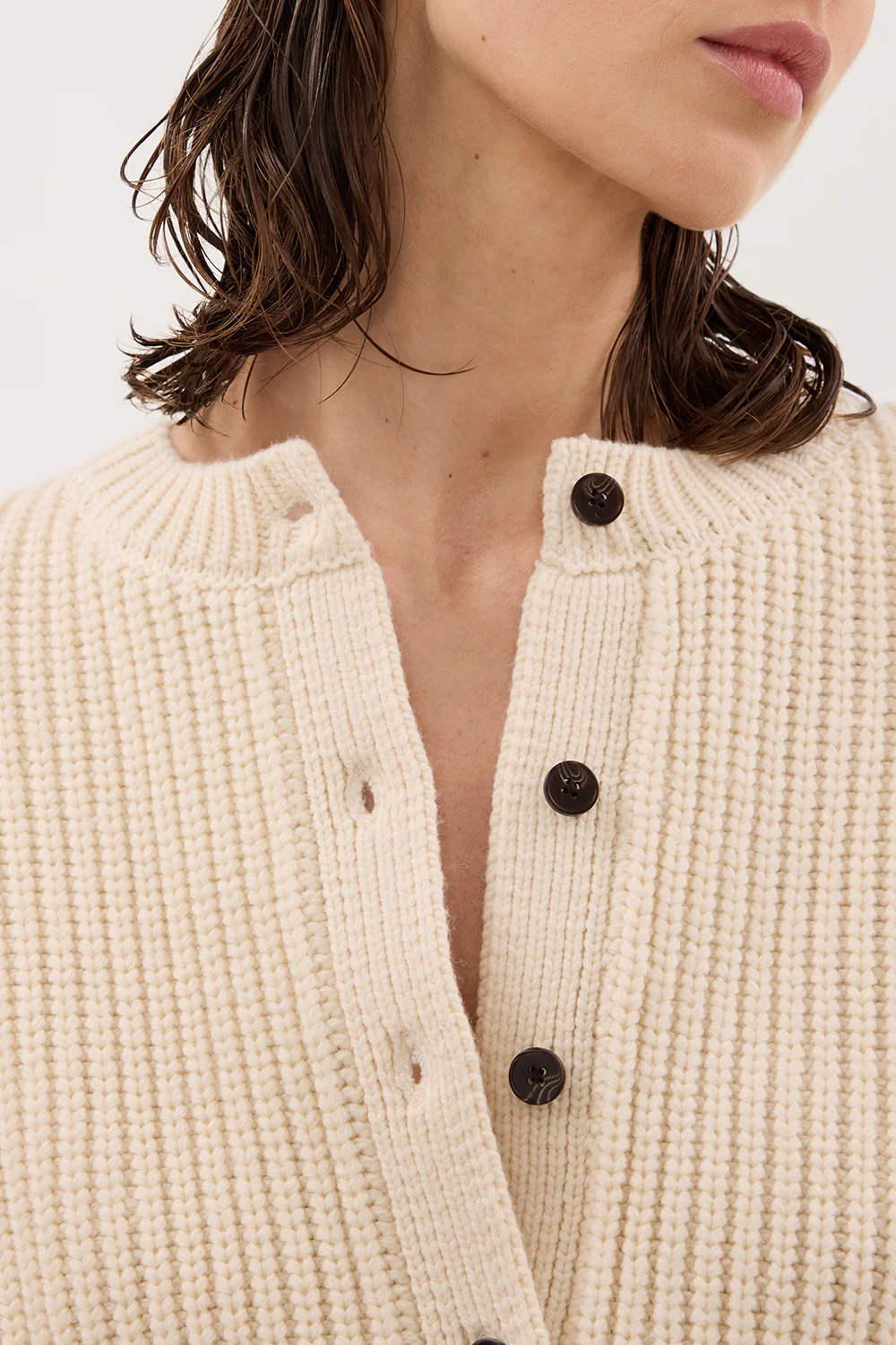 EVALINA SANDSTONE KNIT CARDIGAN - Image 6