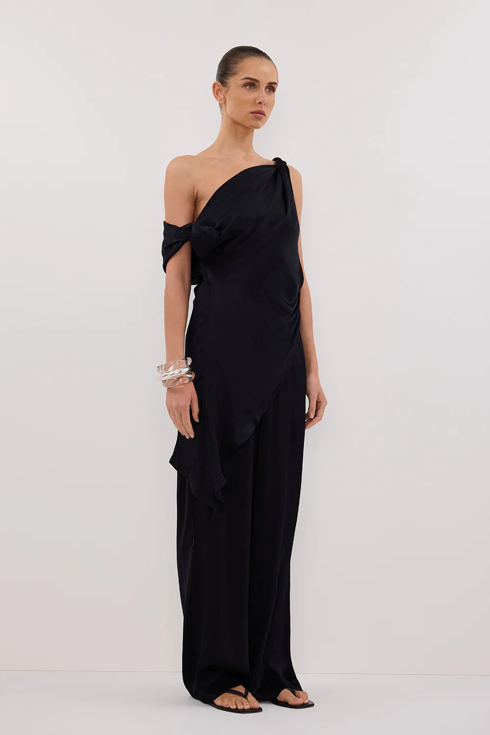 EVE INK ASYM SATIN TOP - Image 3