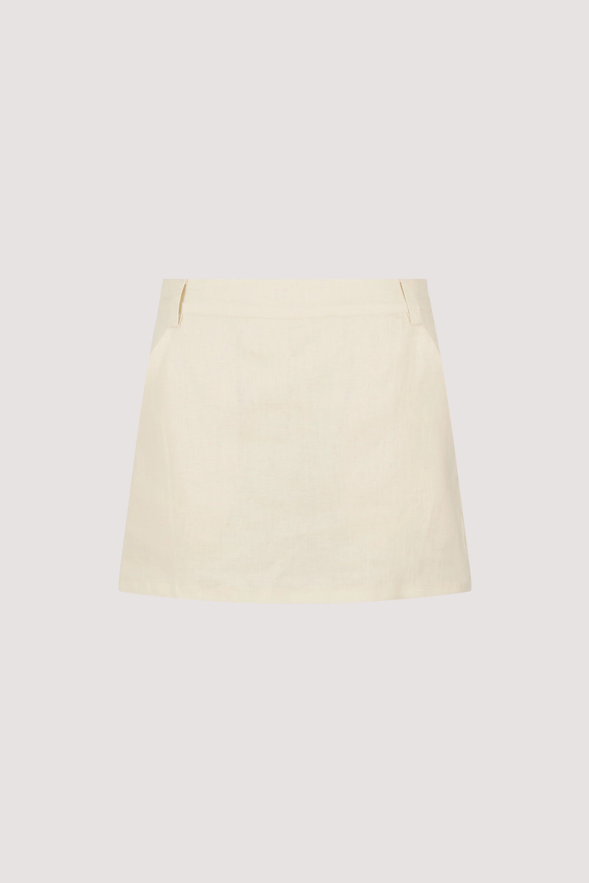 EVIE STRAW LINEN SKORT - Image 6