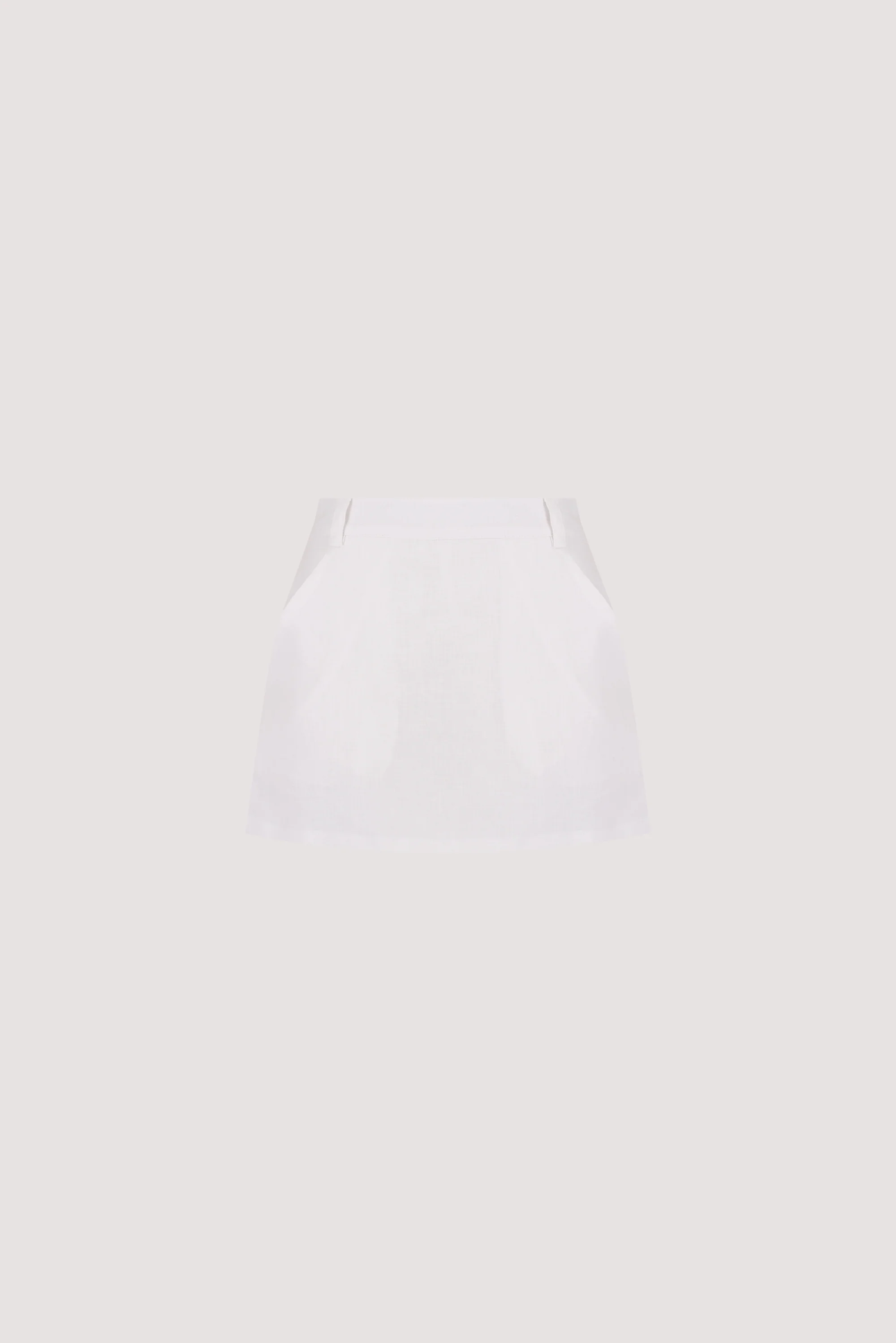 EVIE WHITE LINEN SKORT - Image 7