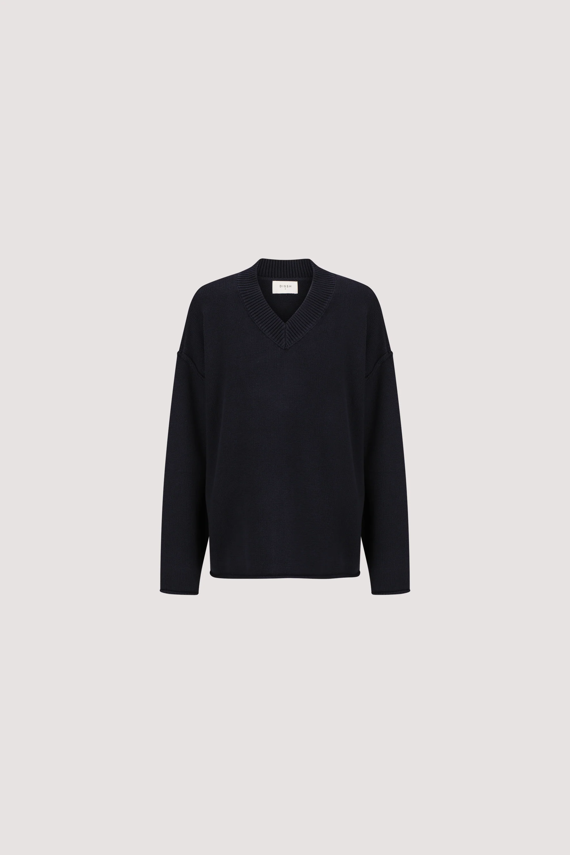 FLINT INK V NECK KNIT JUMPER - Image 6