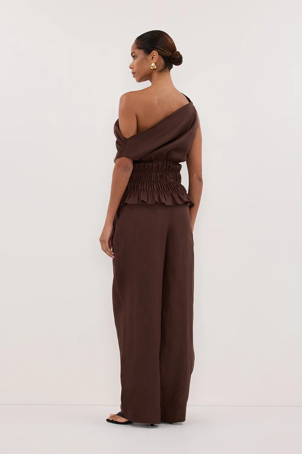 FRAN COCOA CHOC LINEN PANT - Image 7