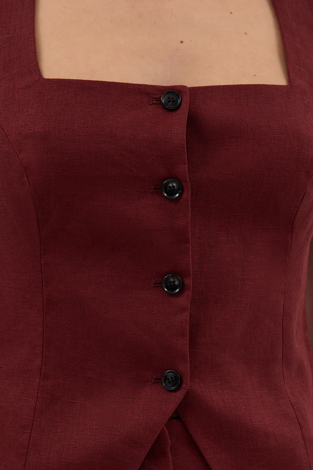 FRAN SAHARA LINEN VEST - Image 5