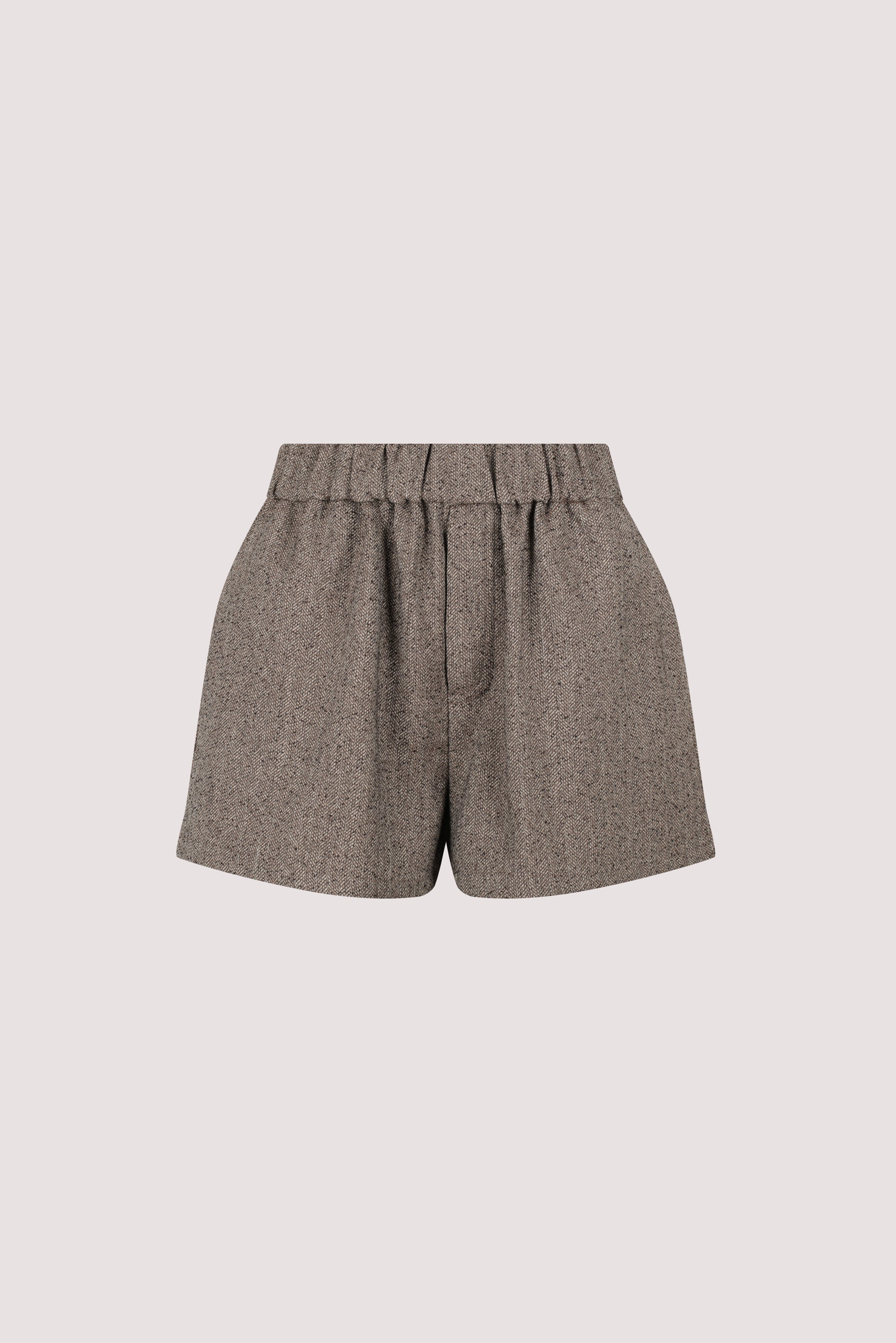 FRANKIE CHOC TWEED ELASTIC SHORT - Image 5