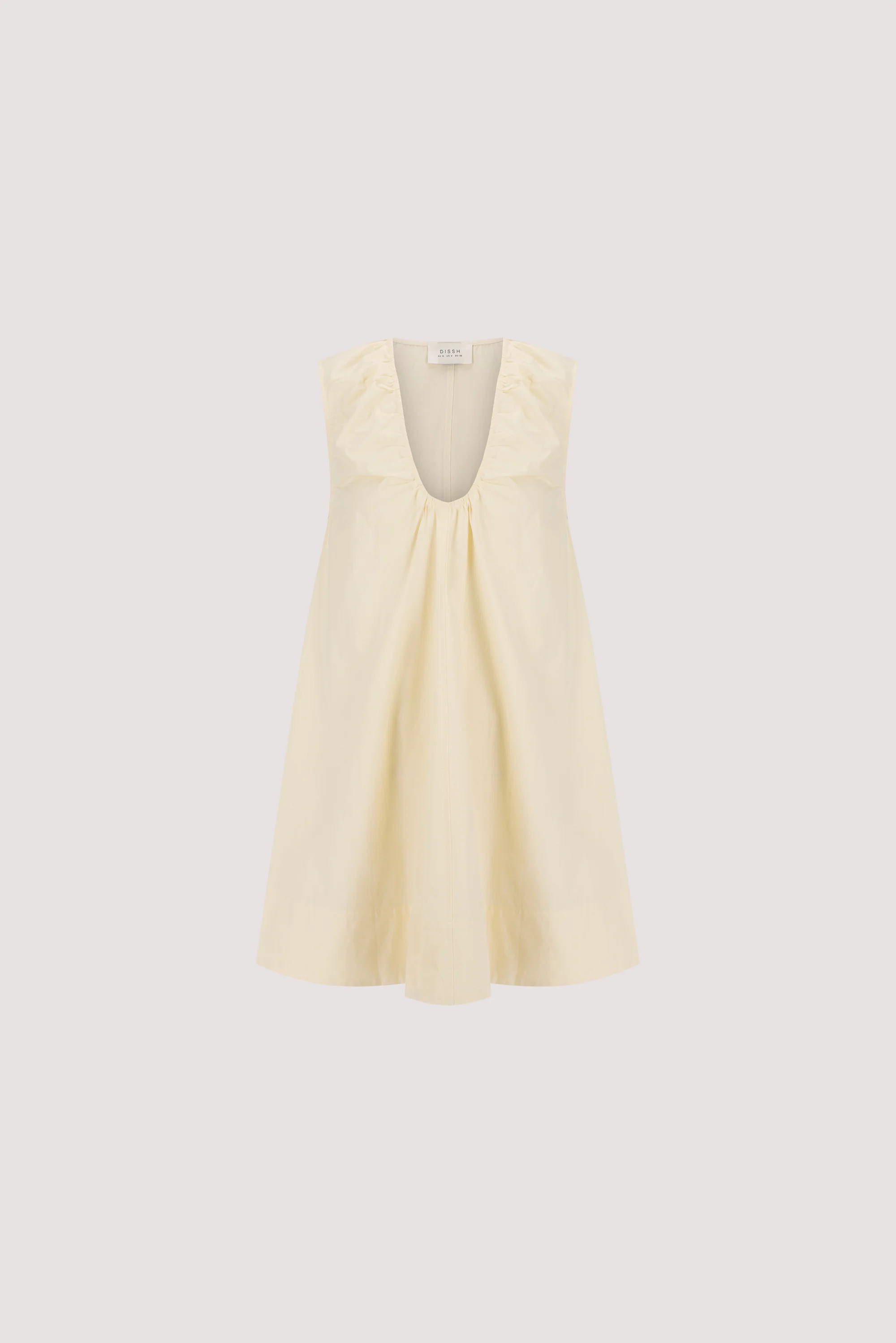 GABBY BUTTERMILK OVERSIZED COTTON MINI DRESS - Image 6
