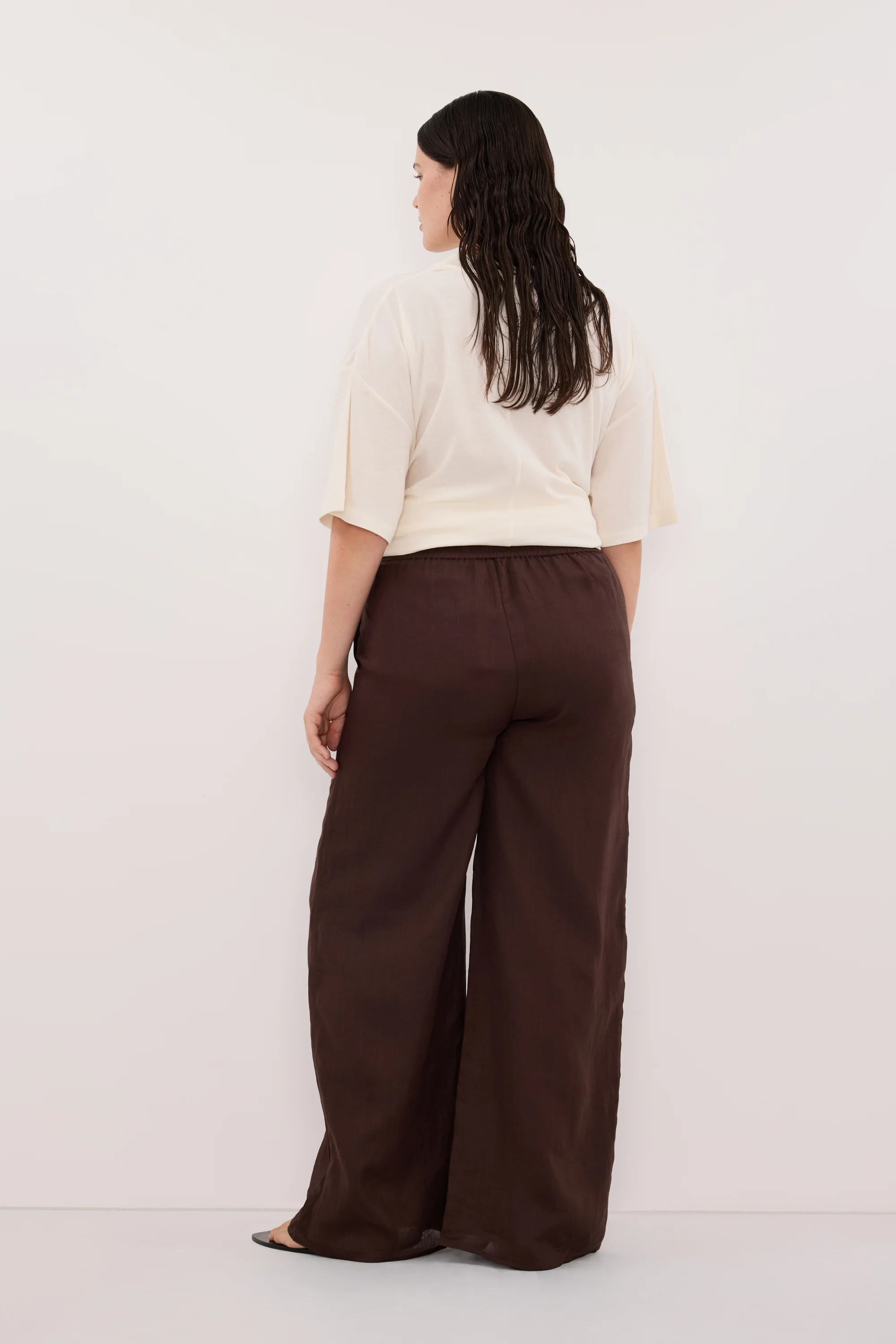 GINNY BURNT CHOC RAMIE PANT - Image 7