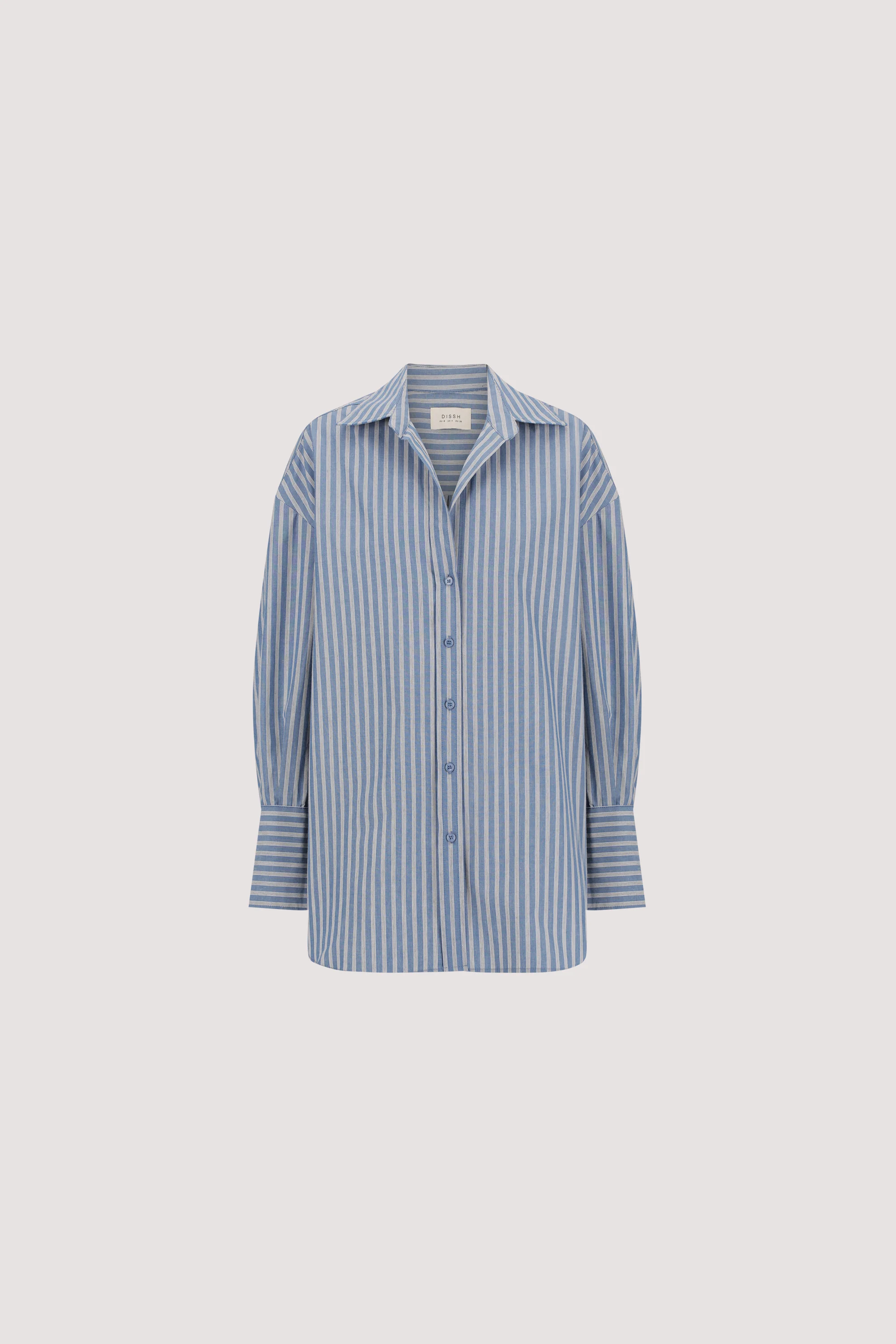 GRACIE LONG SLEEVE BLUE STRIPE SHIRT - Image 8