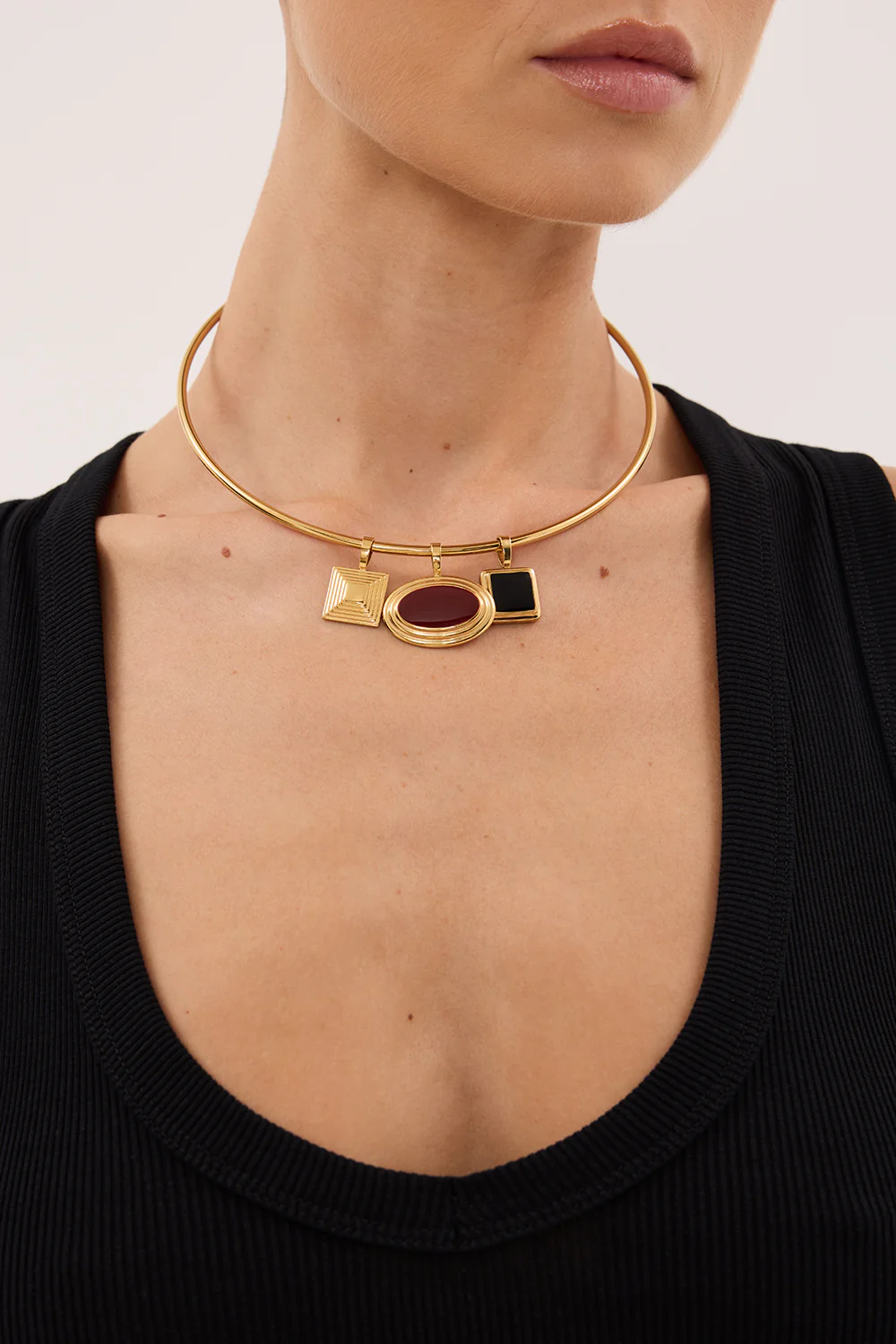 HEAVEN MAYHEM SOLENE CHOKER NECKLACE GOLD - Image 2
