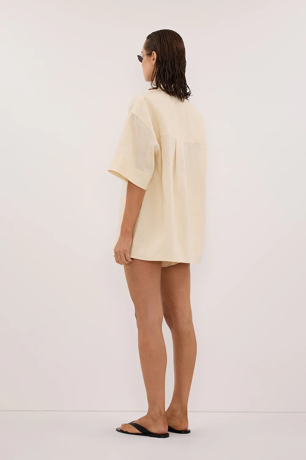 HELENA STRAW LINEN SHORT - Image 4