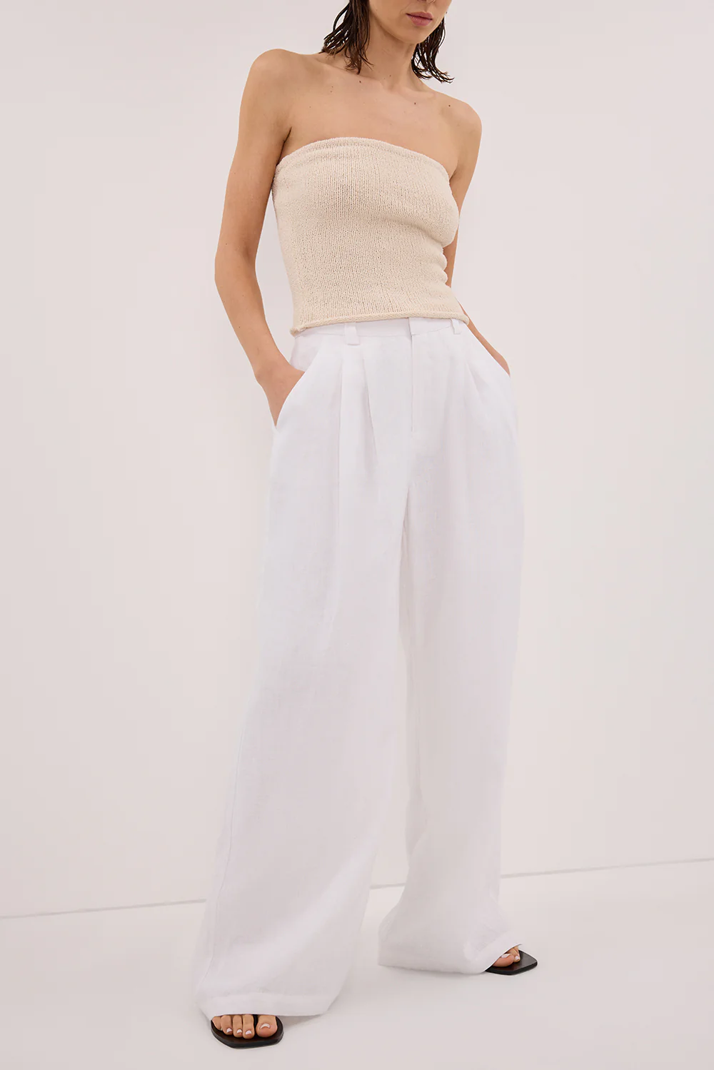 HOLDEN WHITE LINEN PANT - Image 2