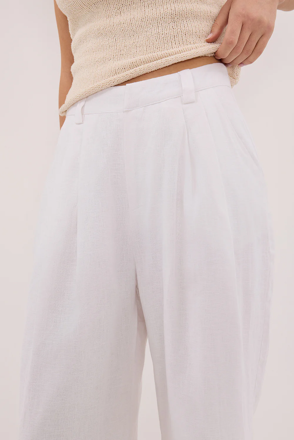 HOLDEN WHITE LINEN PANT - Image 5