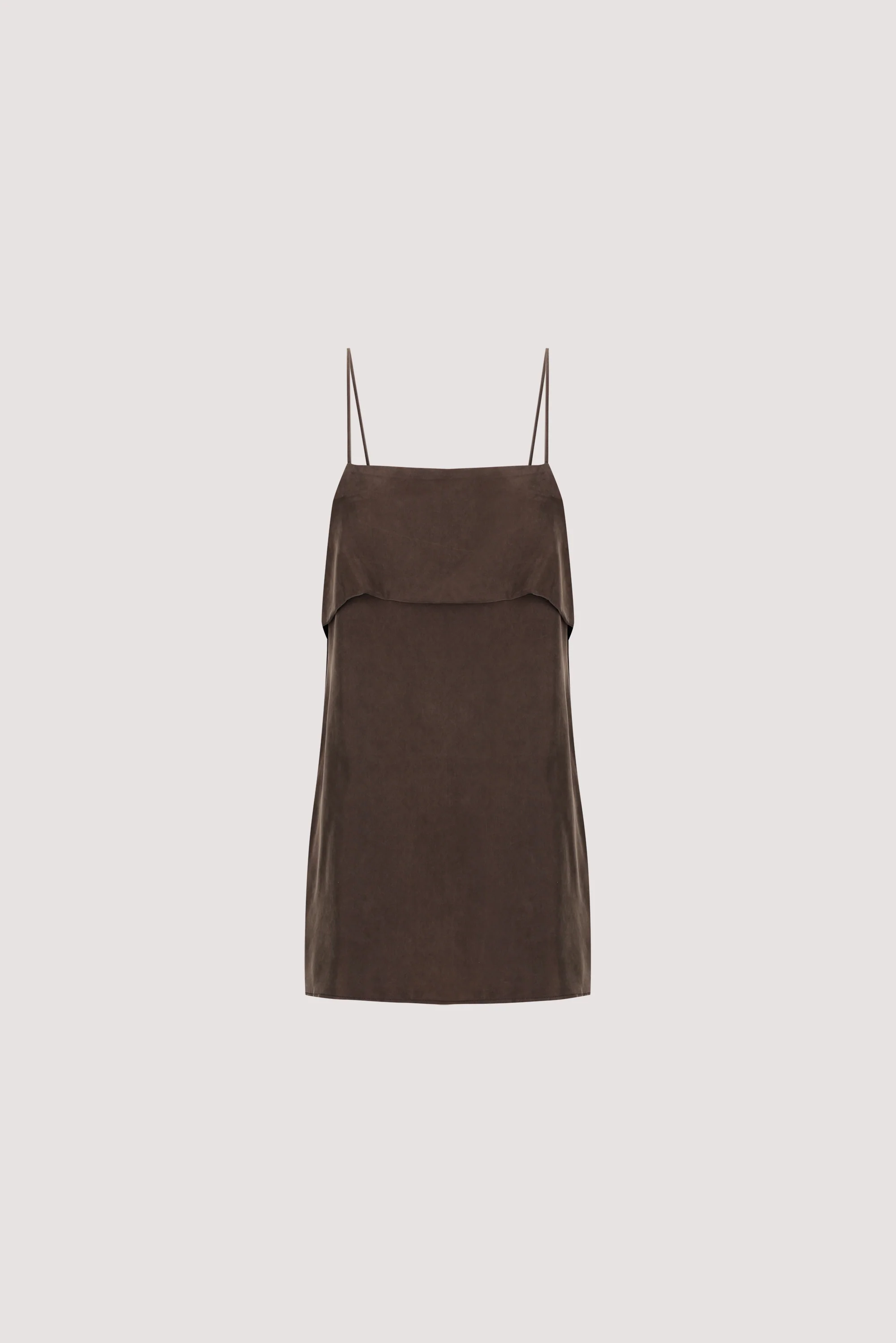 IDA BITTER CHOC SLEEVELESS FOLDOVER CAMI TOP - Image 7
