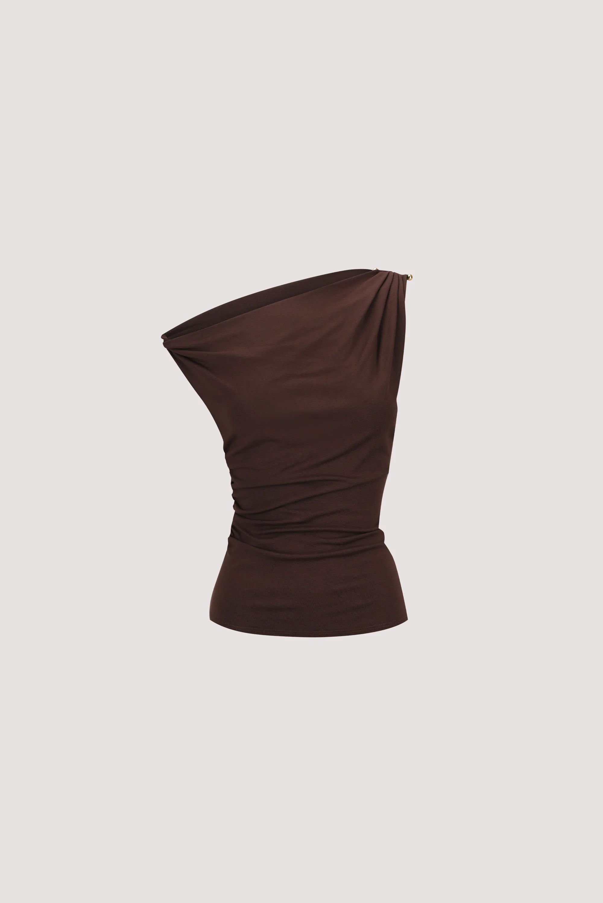 INEZ CHOC ASYM KNIT TOP - Image 6