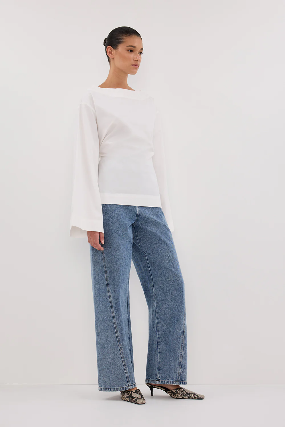 IVY WHITE LONG SLEEVE TOP - Image 3
