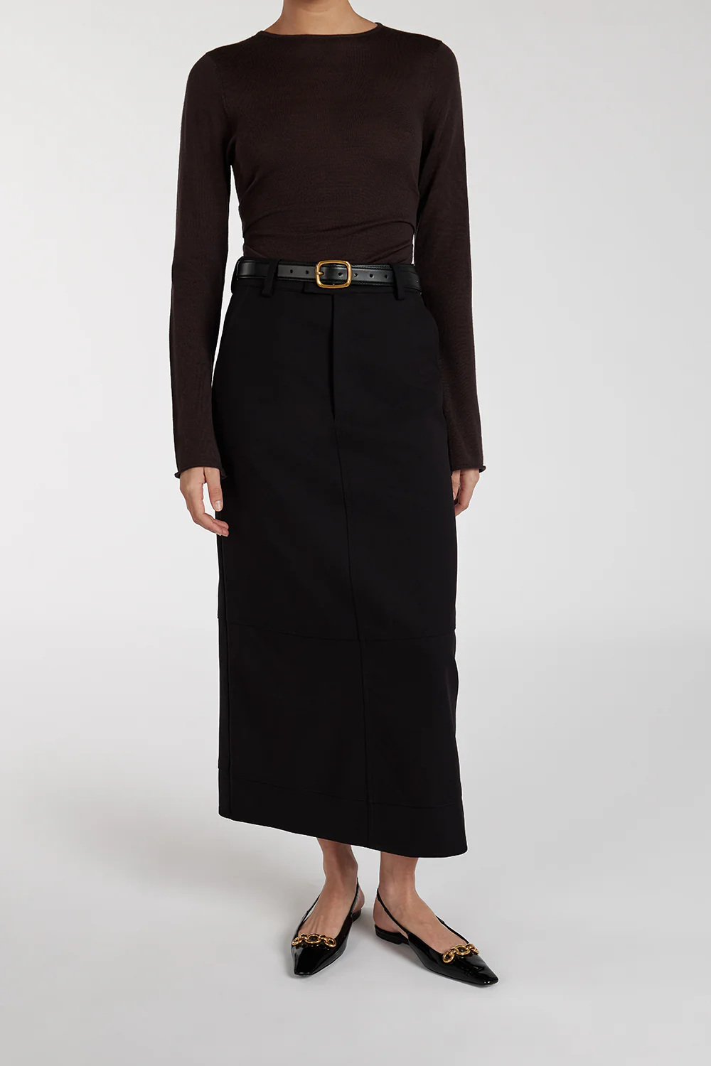 JAC BLACK MIDI SKIRT - Image 2