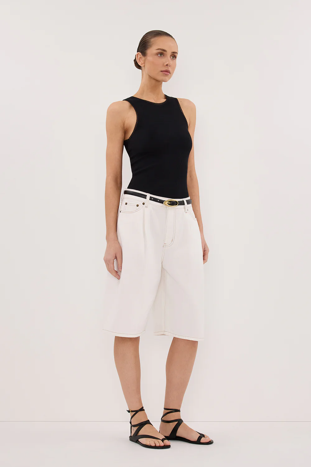 JACK WHITE DENIM BERMUDA SHORT - Image 3
