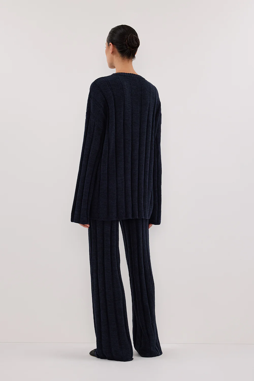 JAZZ INDIGO CREW NECK KNIT TOP - Image 4