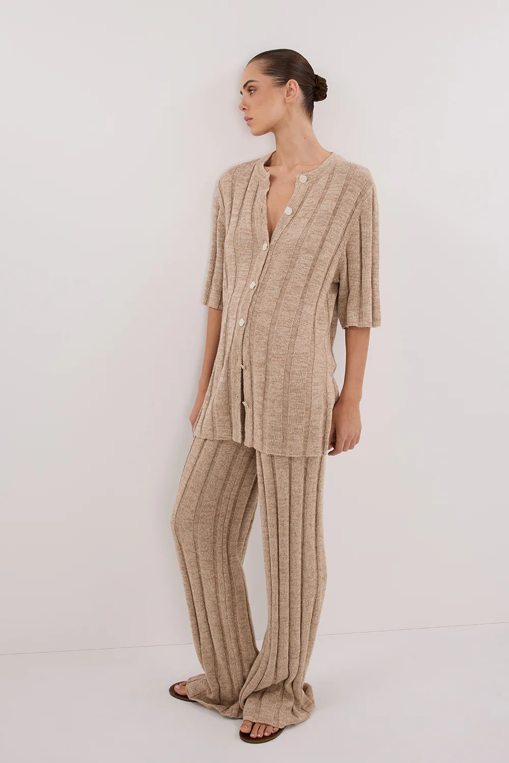 JAZZ NATURAL BUTTON KNIT SHIRT - Image 6