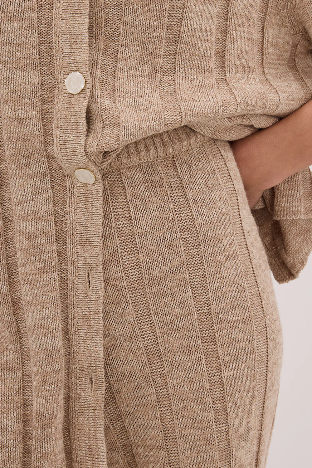 JAZZ NATURAL WIDE LEG KNIT PANT - Image 5