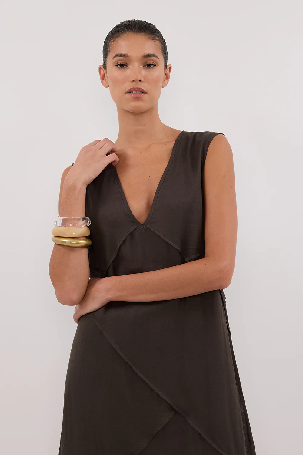 JONA PETROL RAMIE MIDI DRESS - Image 2