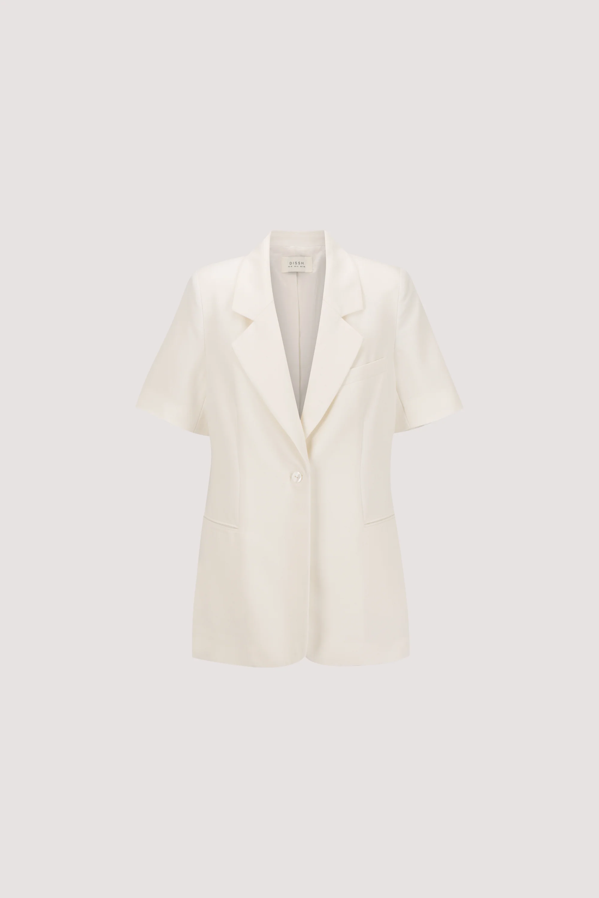 JORDY CREAM SHORT SLEEVE BLAZER - Image 8