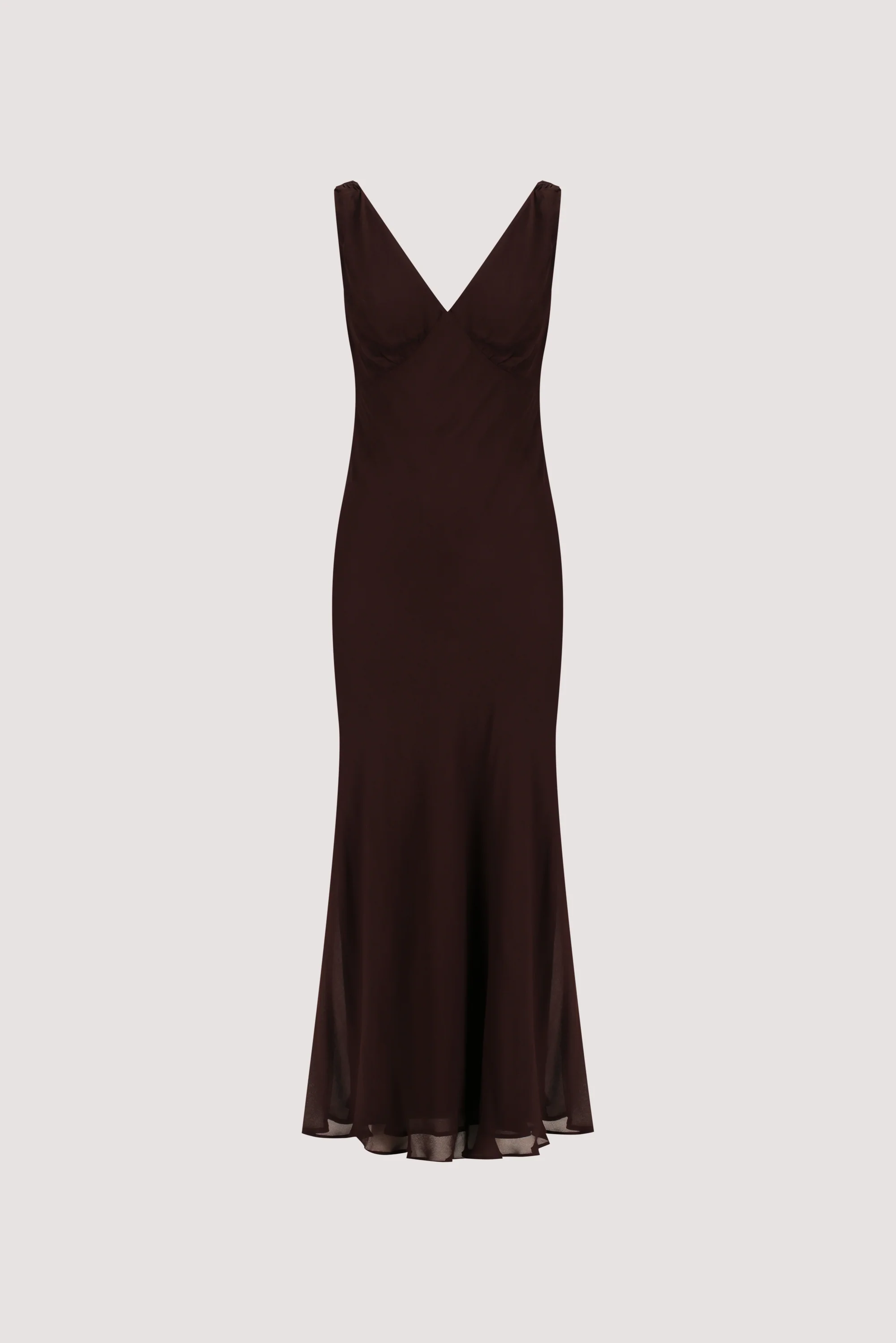 JORJA DARK CHOC SLEEVELESS MAXI DRESS - Image 6